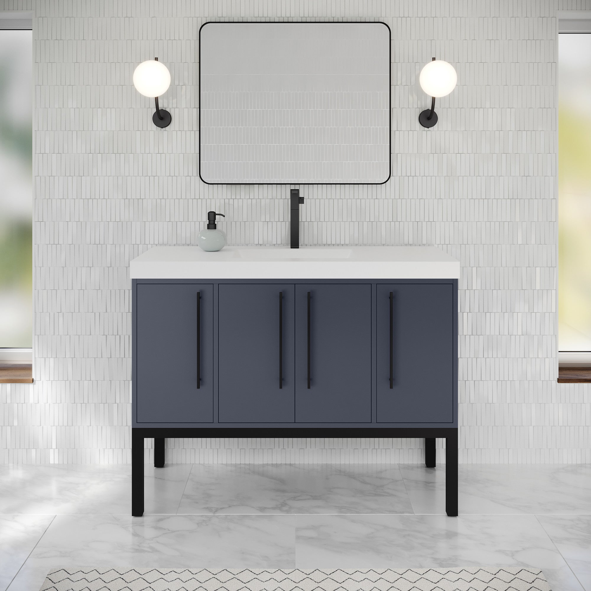 48" Tempest Vanity – Blue Steel
