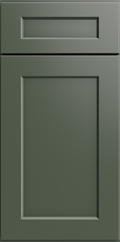 Shaker Ivy Diagonal Corner Glass-Door Wall Cabinet