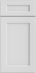 Shaker White Single Glass-Door Wall Cabinet