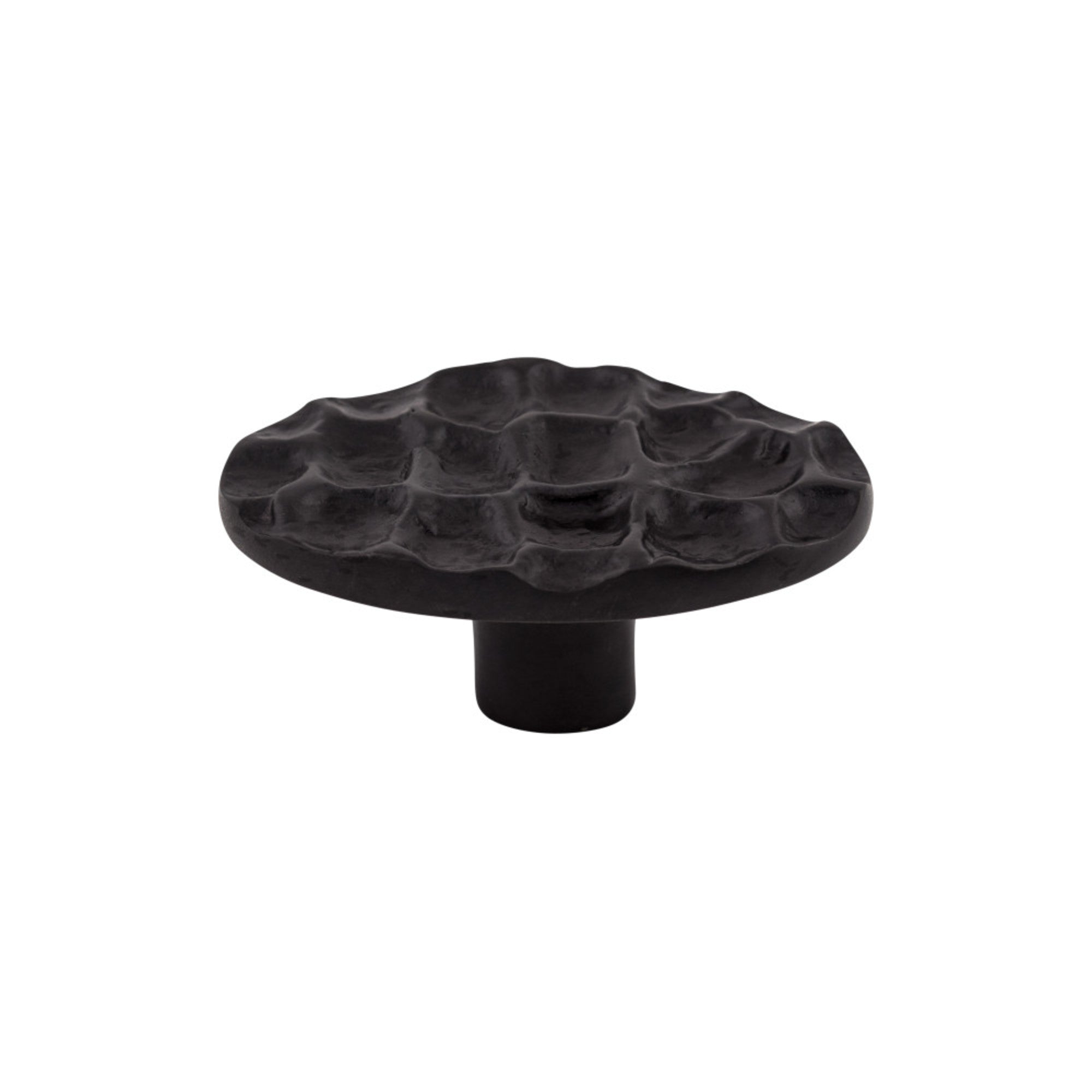 Cobblestone 2 5/8" Length Oval Knob - Coal Black