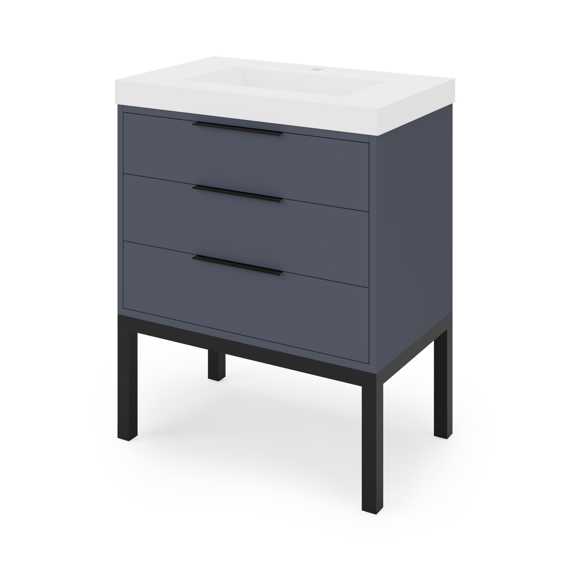 30" Gardner Vanity – Blue Steel