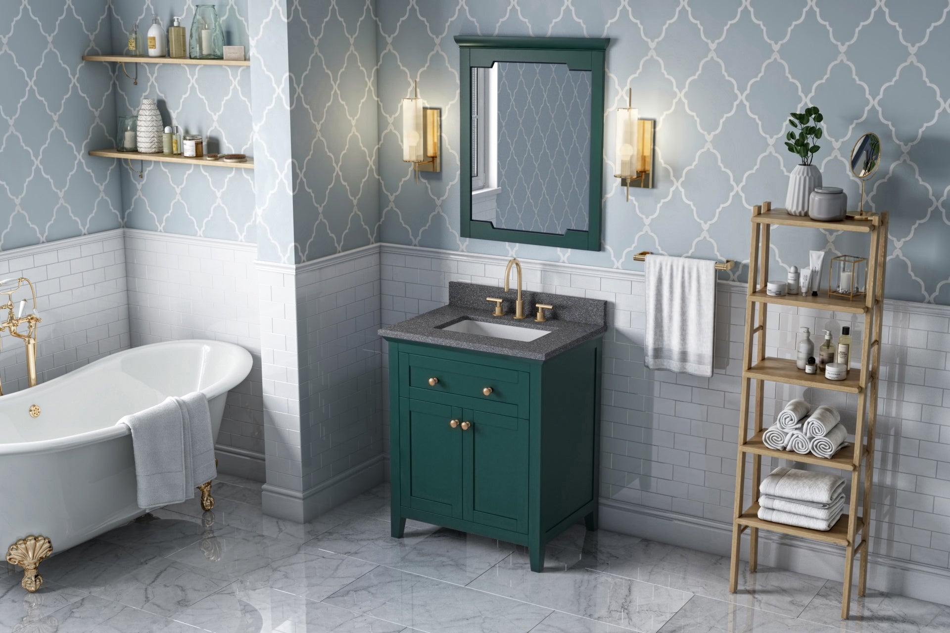 30" Chatham Vanity – Forest Green