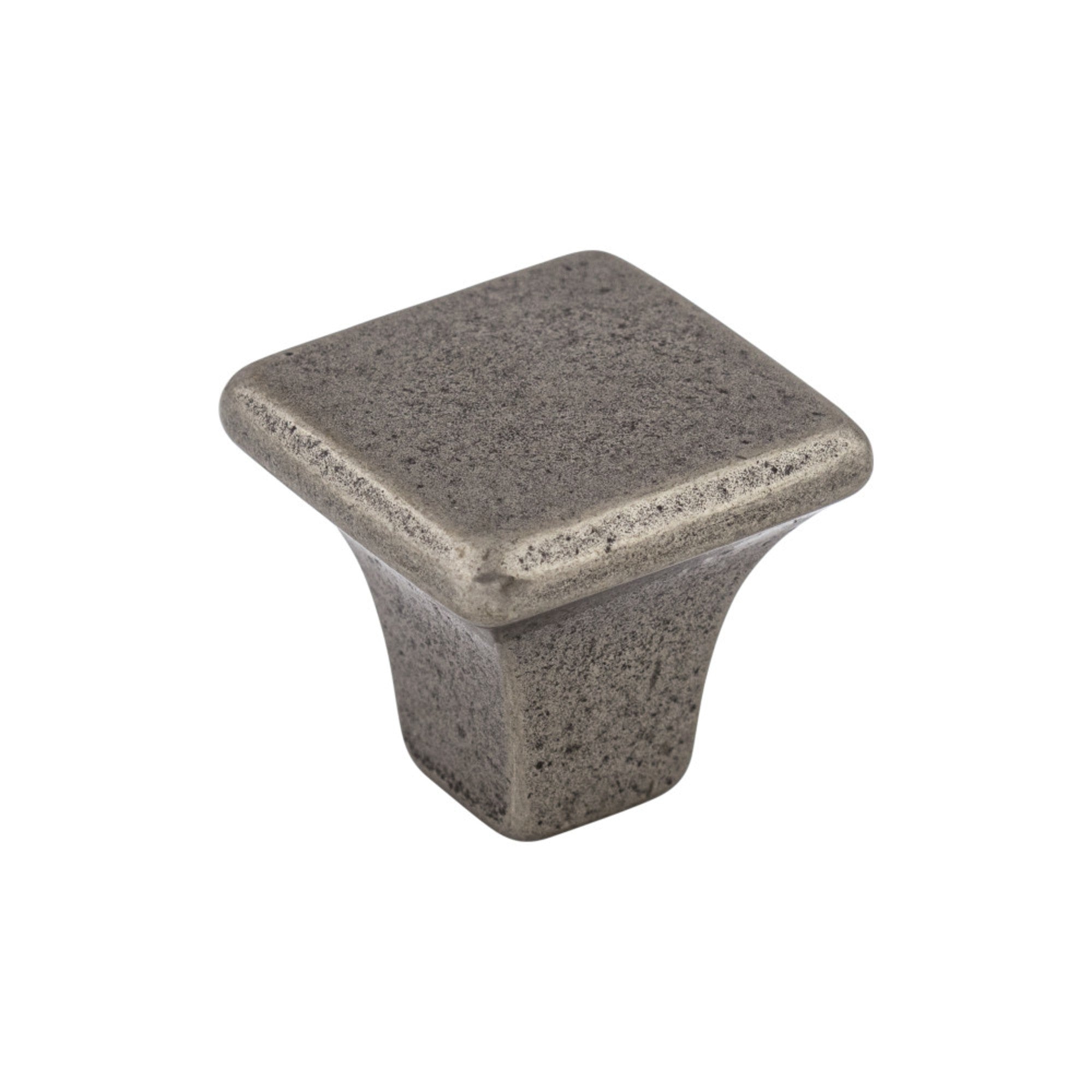 Britannia 1 1/4" Length Square Knob - Cast Iron
