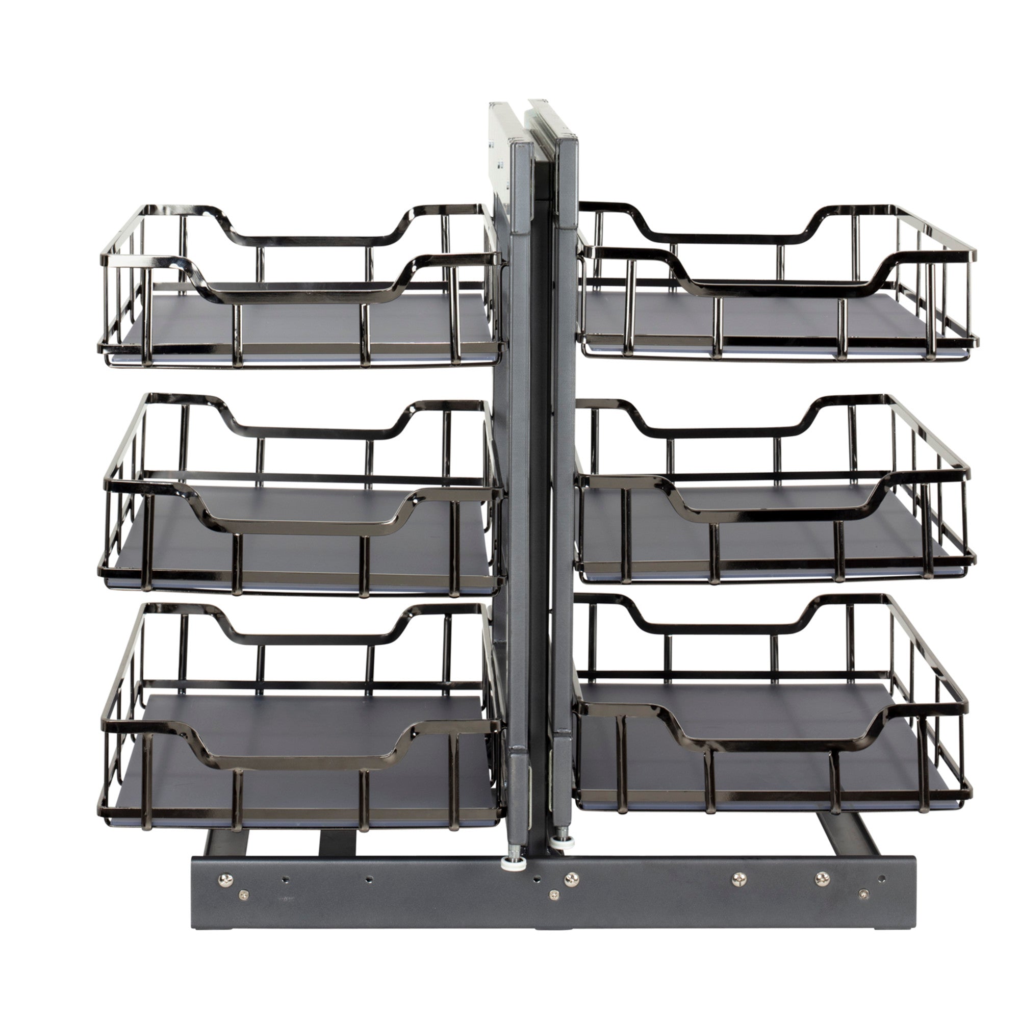18" Black Nickel STORAGE WITH STYLE® Full-Height Blind Corner Organizer