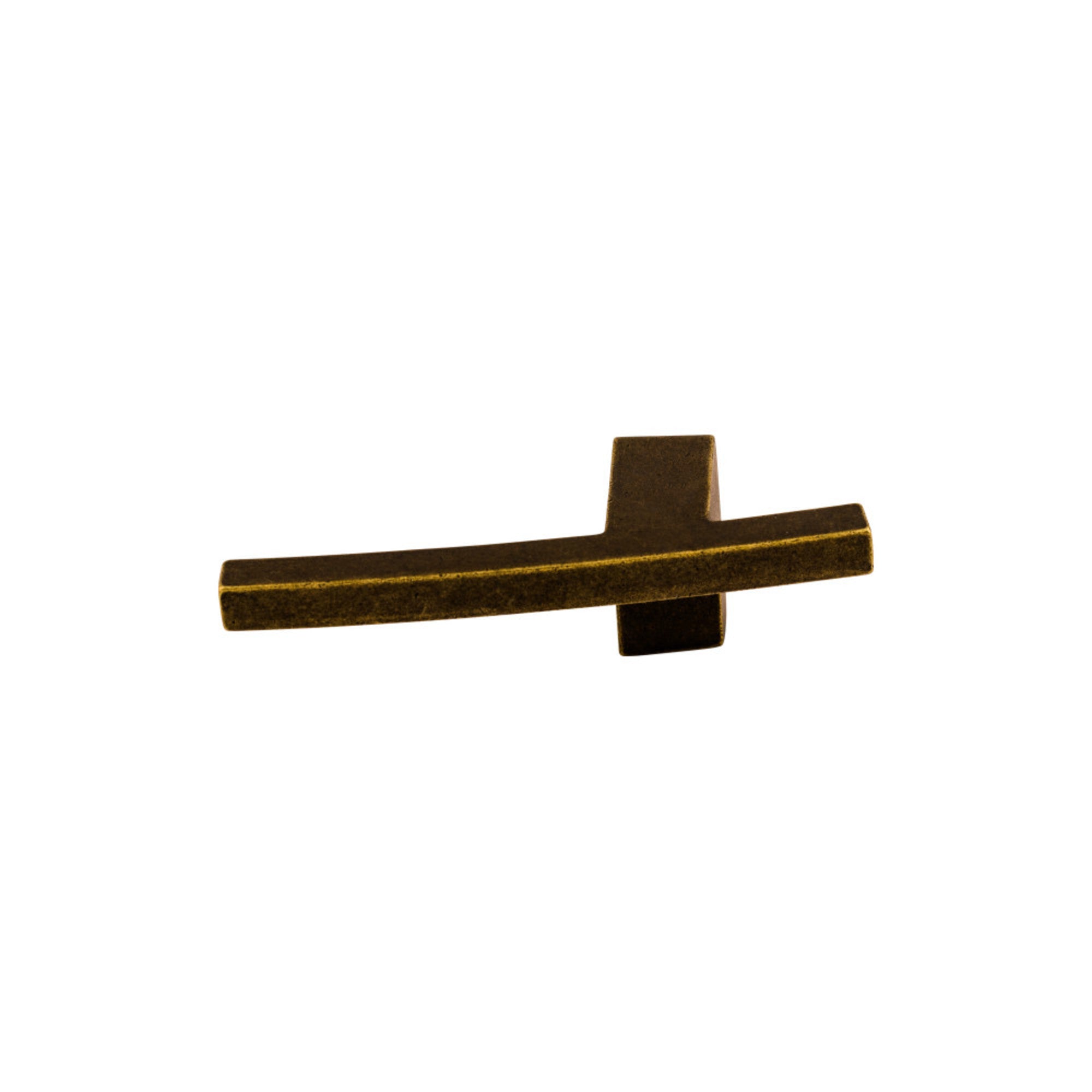 Slanted B 3" Length Geometric Knob - German Bronze