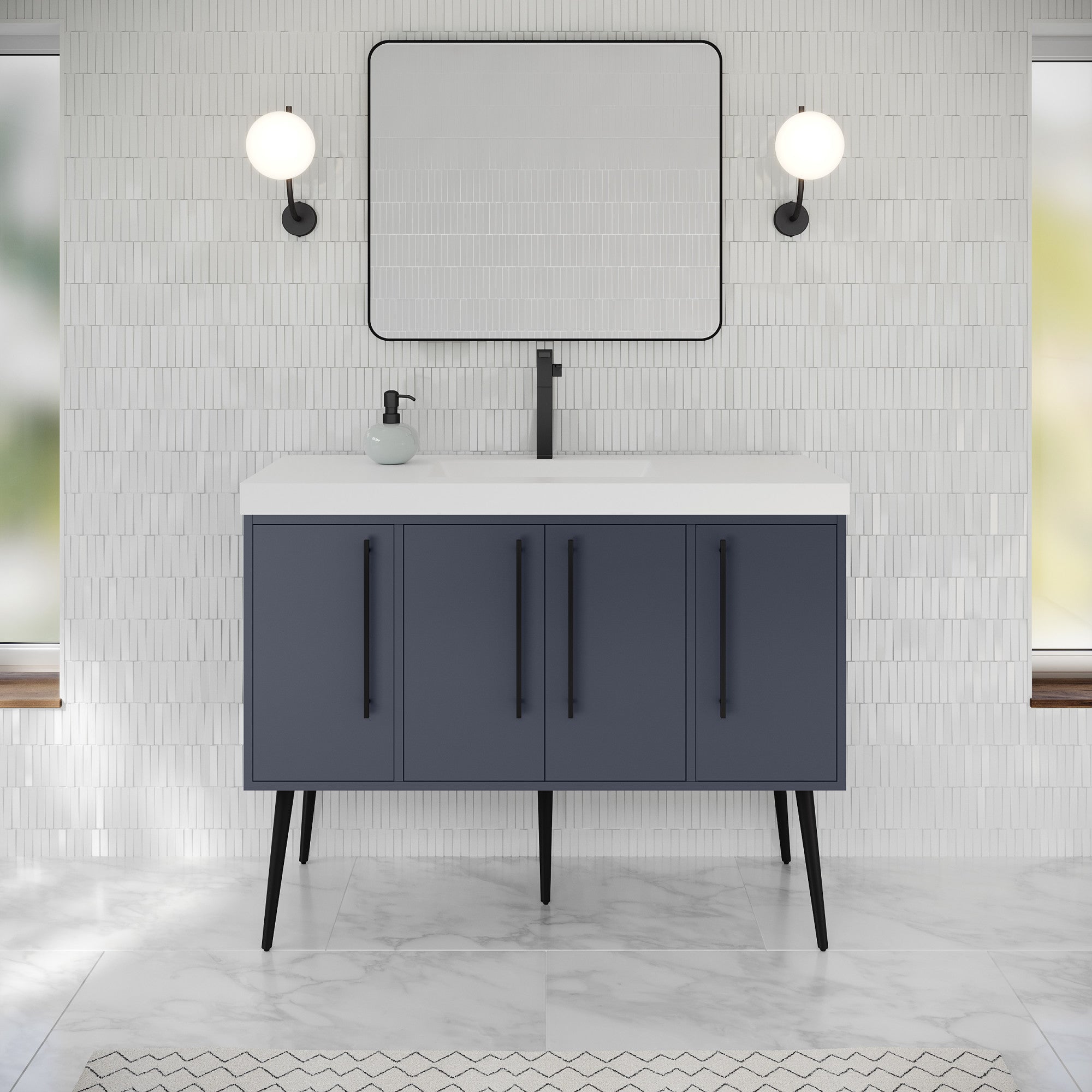 48" Tempest Vanity – Blue Steel