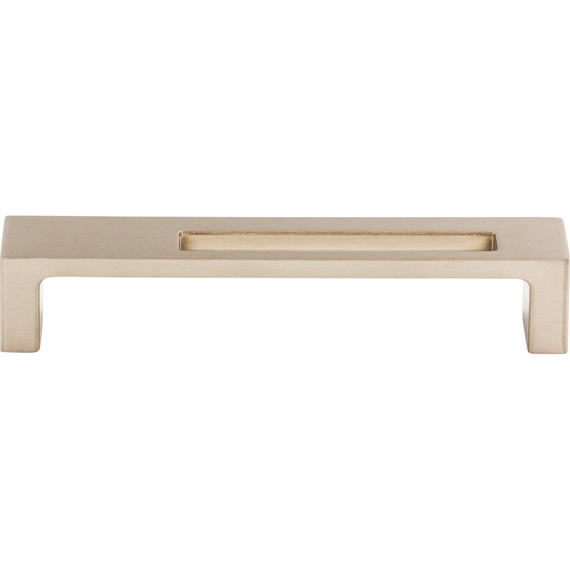 Modern Metro Slot 5" Center to Center Bar Pull - Brushed Satin Nickel