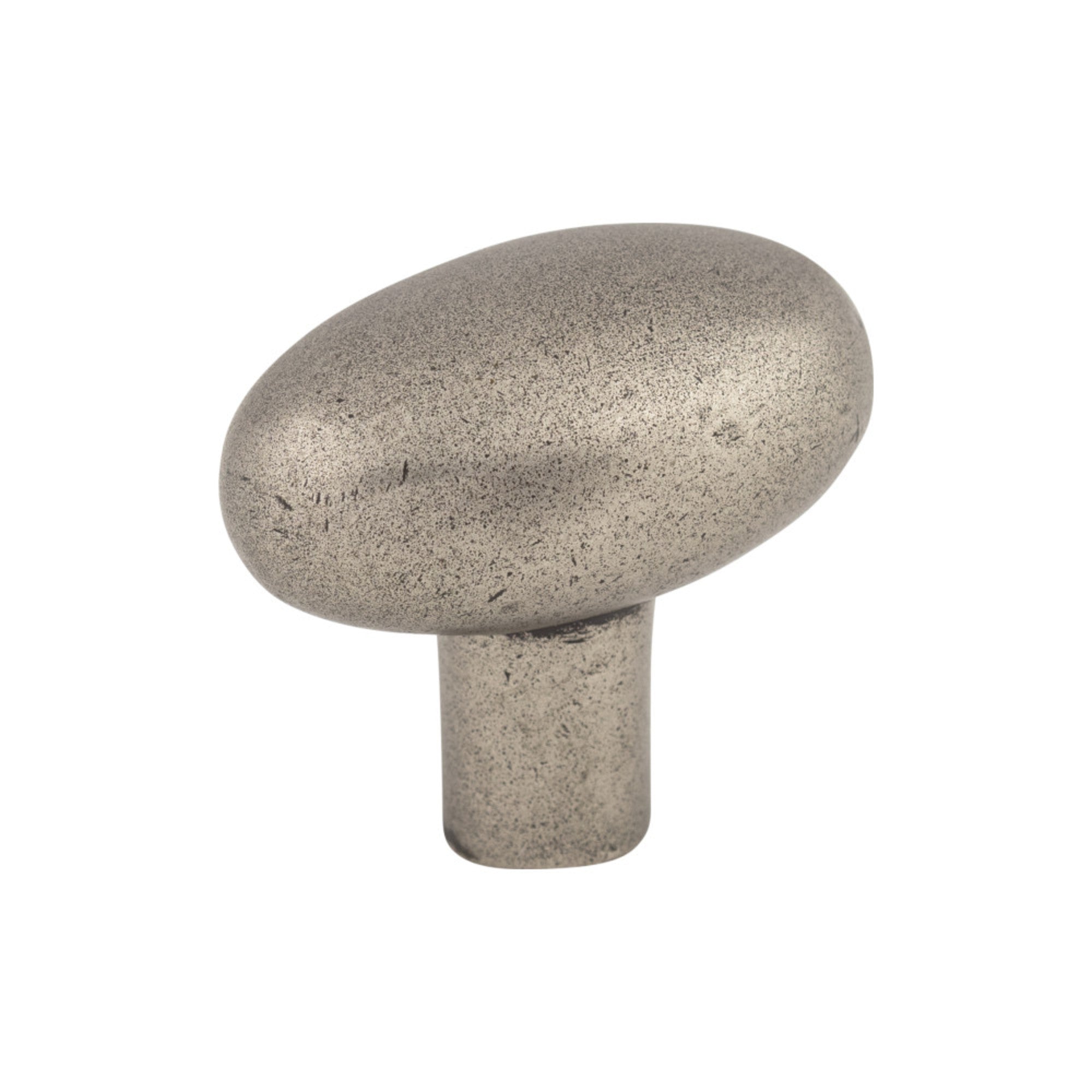 Aspen Small Potato 1 9/16" Length Oval Knob - Silicon Bronze Light