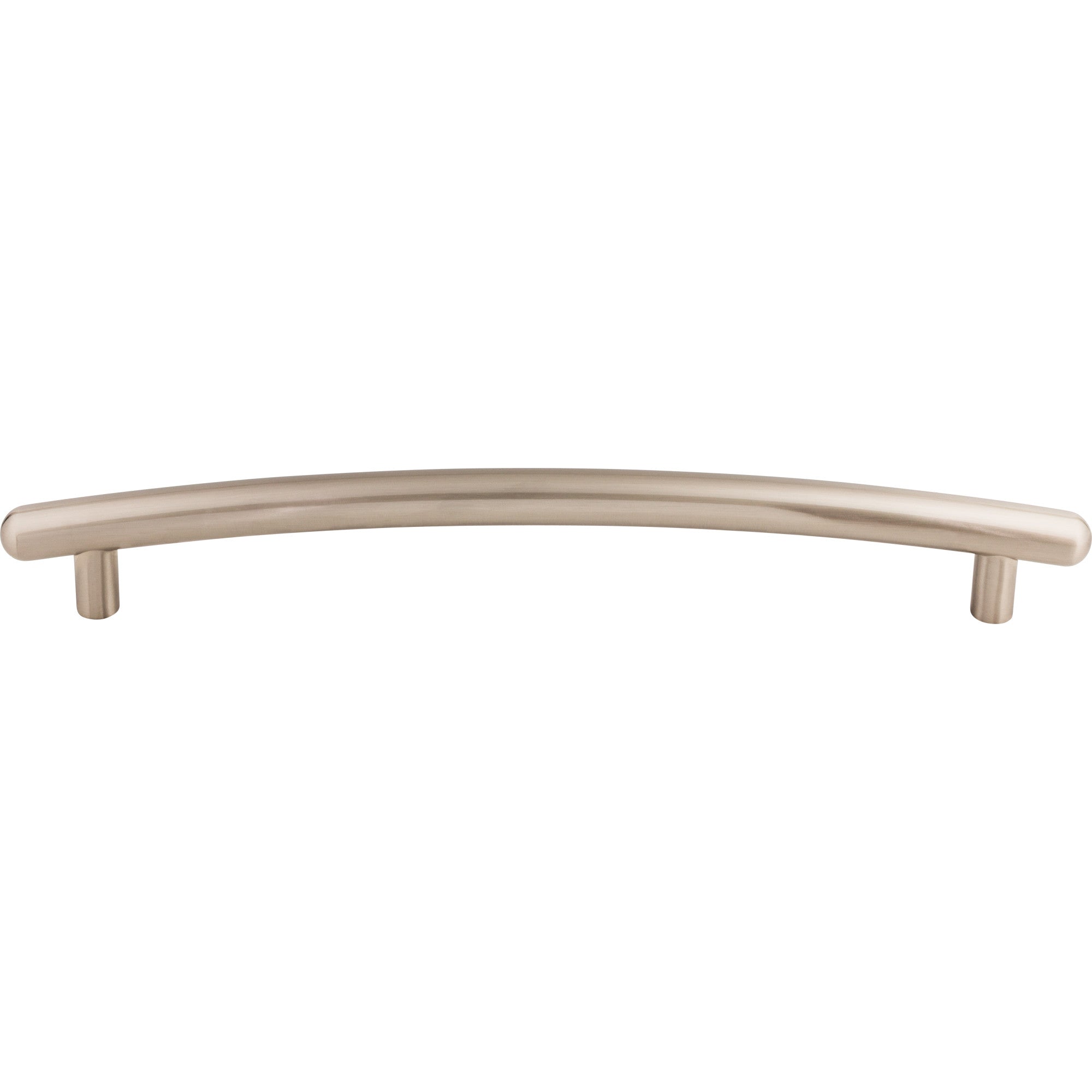 Curved 12" Center to Center Appliance Pull - Brushed Satin Nickel