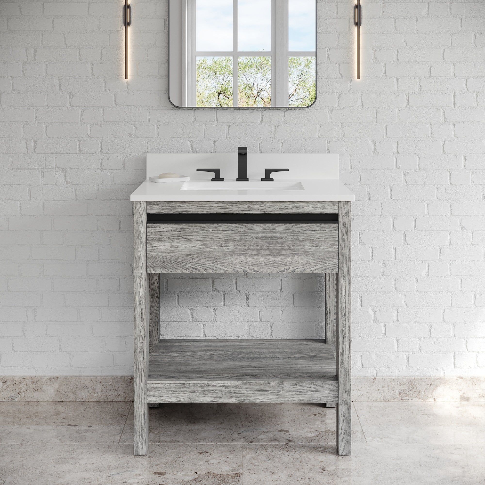 30" Jubilee Vanity – Weathered Grey