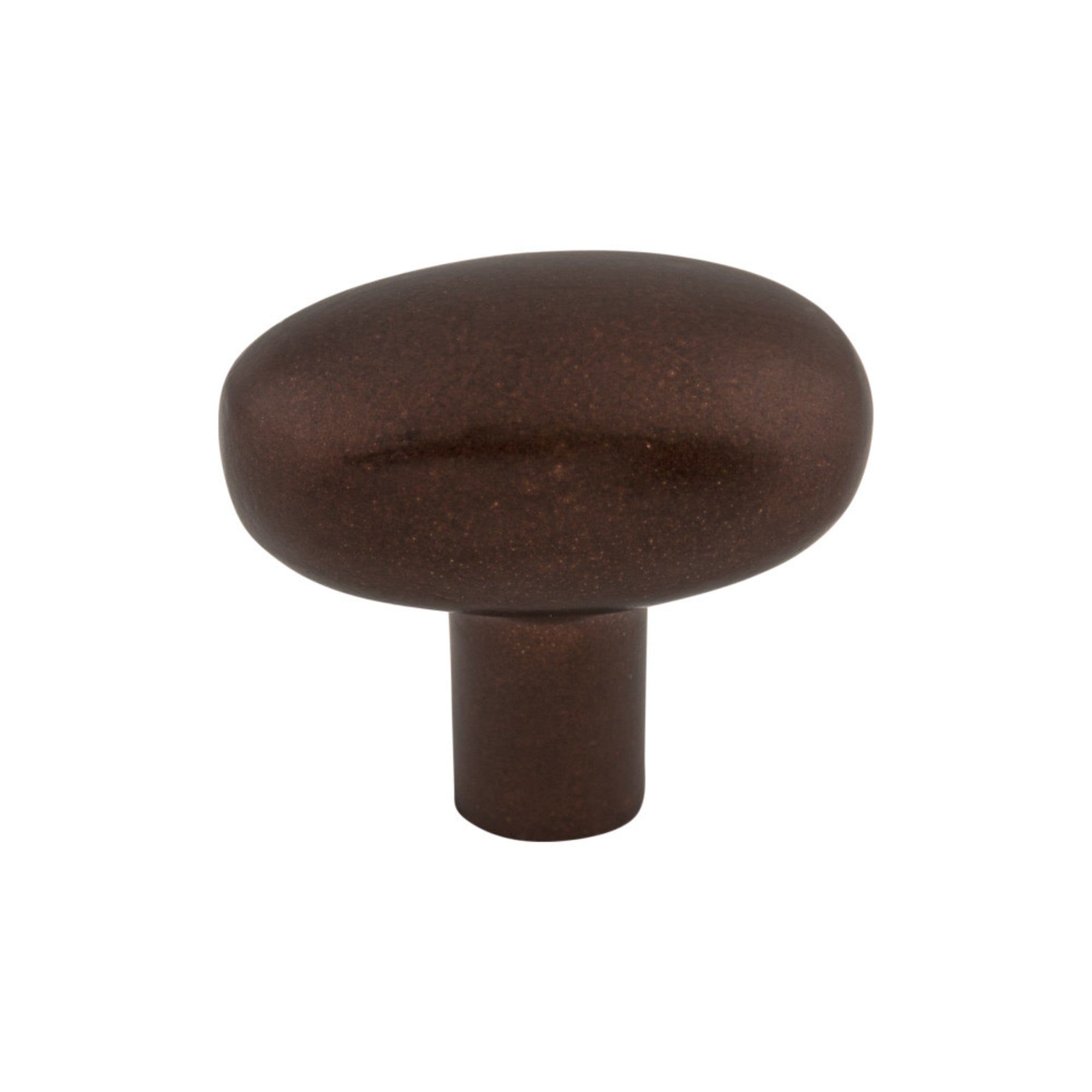 Aspen Small Potato Oval Knob - Mahogany Bronze
