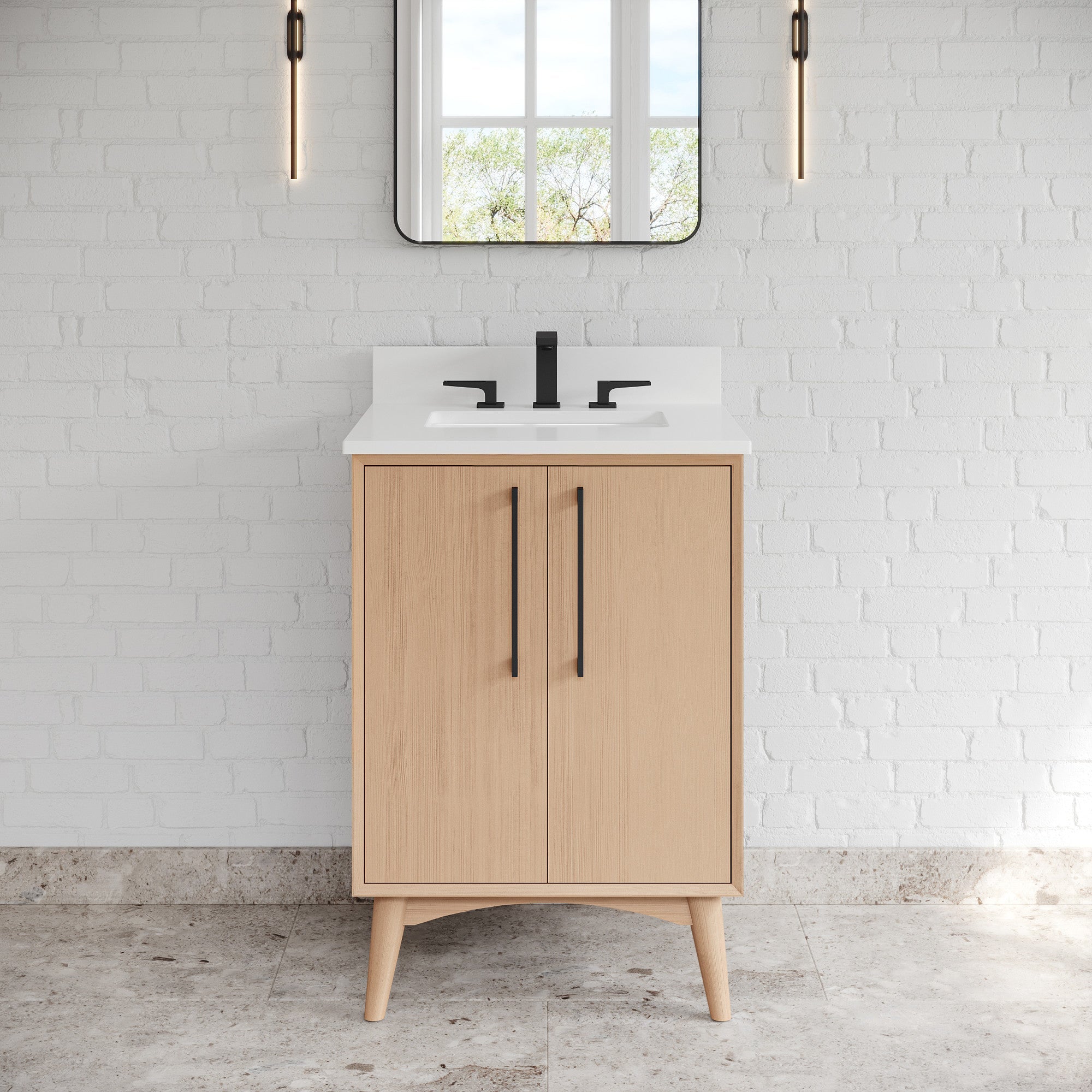 24" Dashwood Vanity – Natural Oak