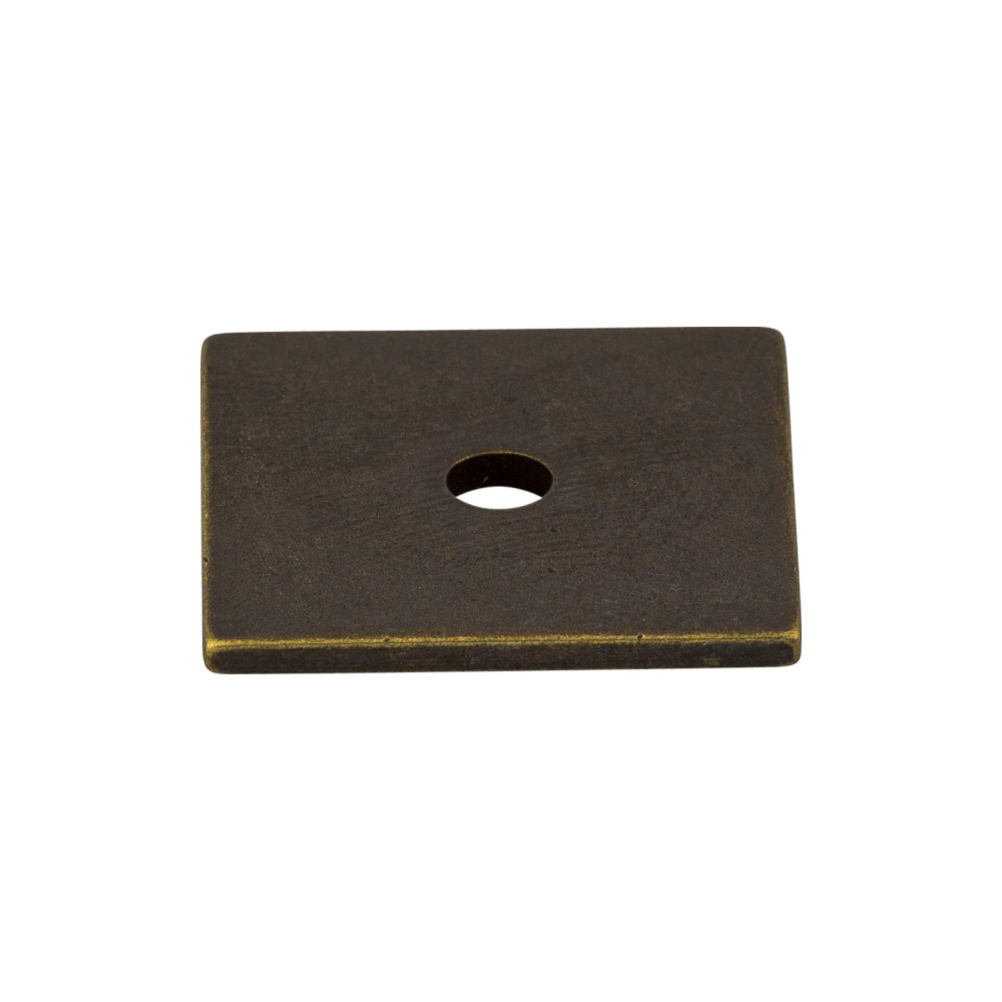 Square Knob Backplate - German Bronze