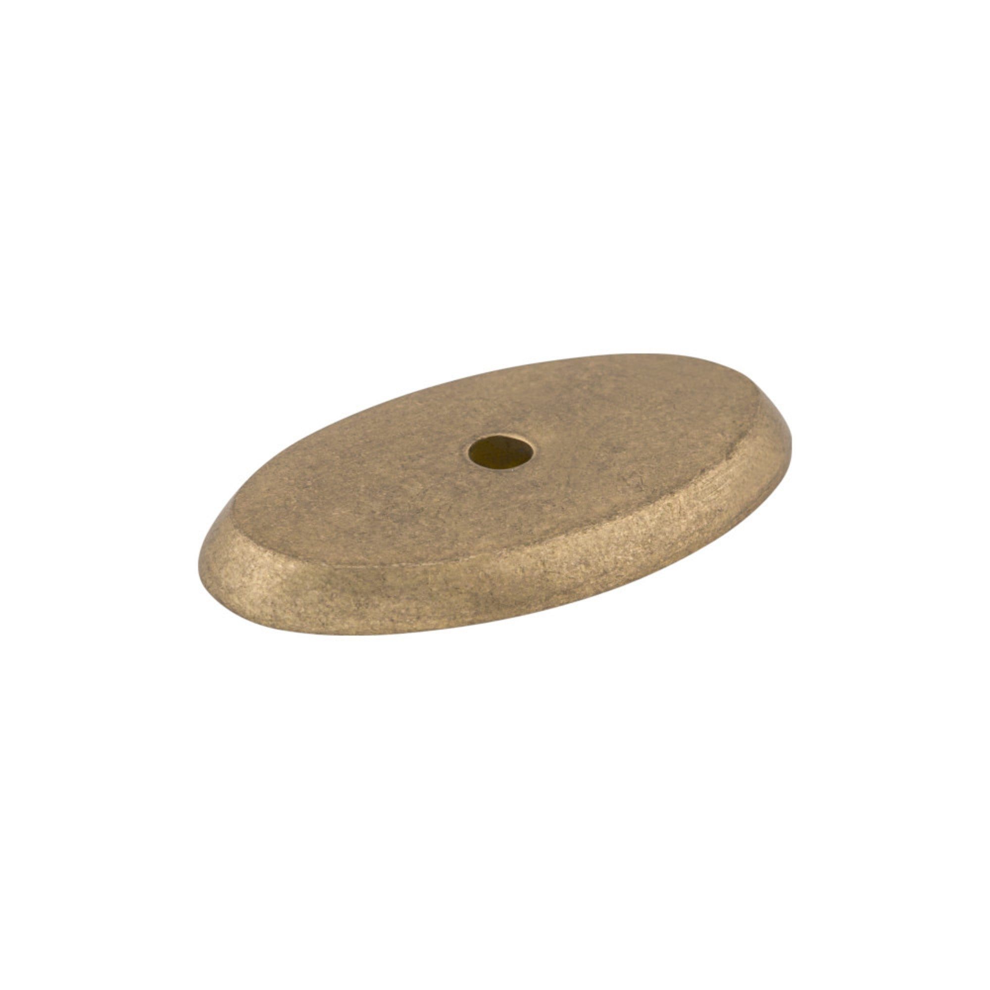 Aspen Oval Knob Backplate - Light Bronze