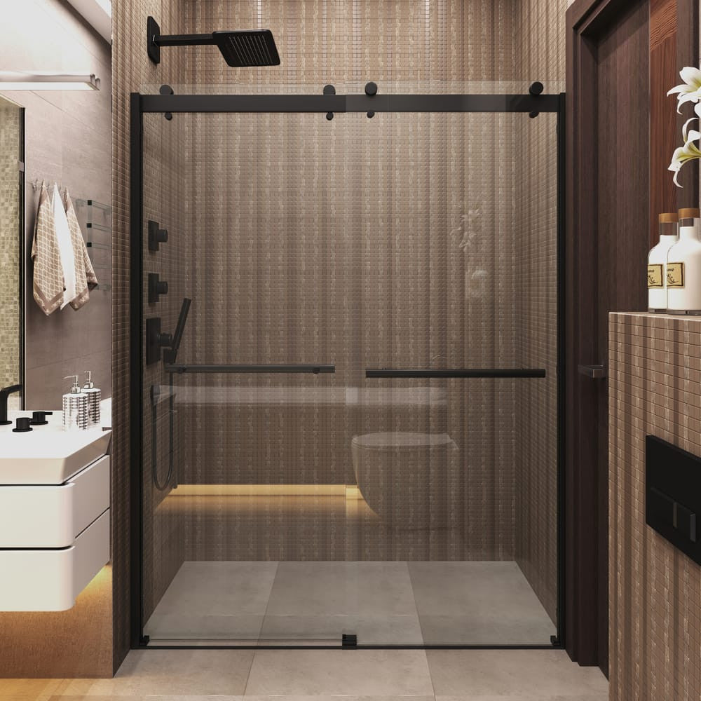 Seawin Mara Bypass Sliding Shower Door installed view