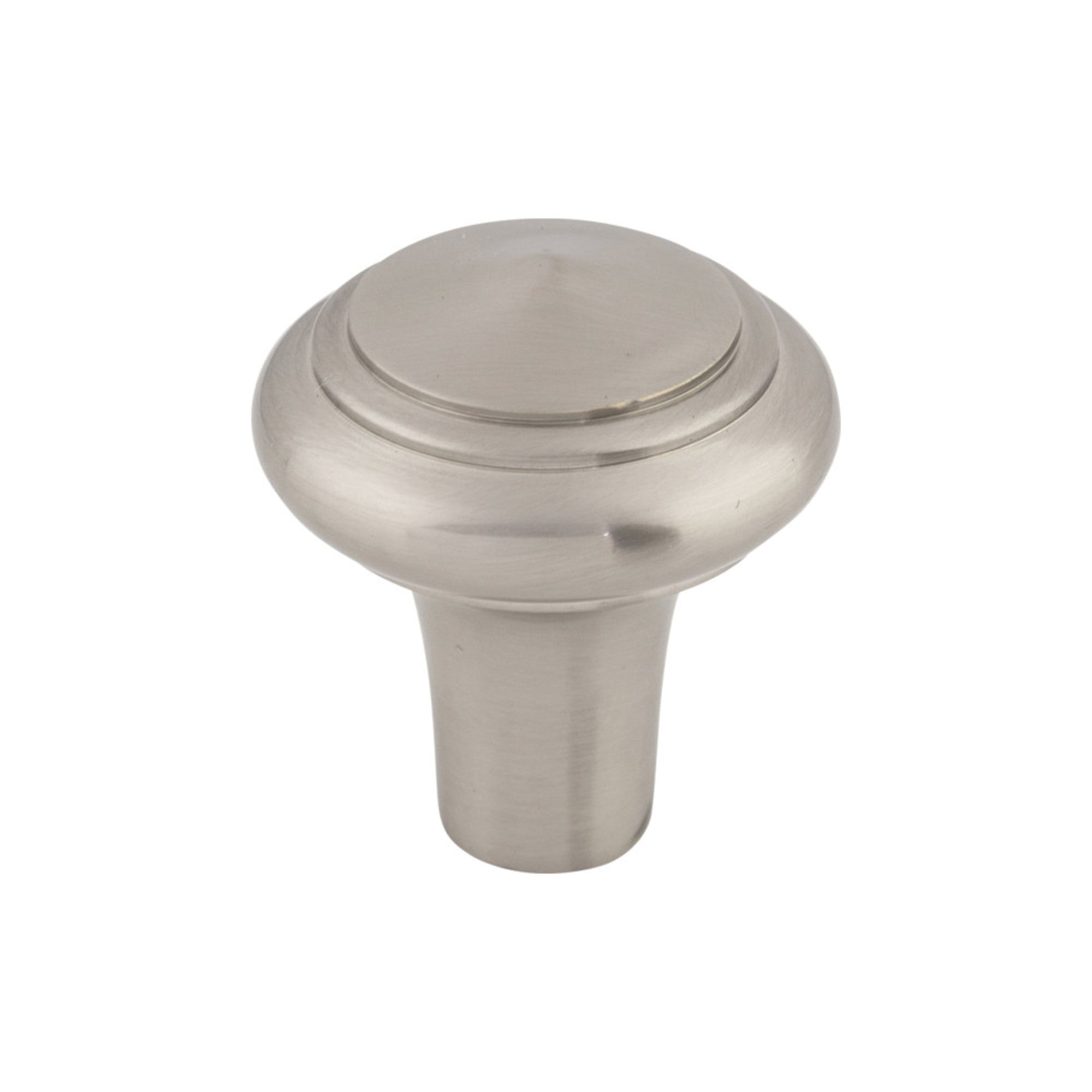 Aspen II Peak Round Knob - Brushed Satin Nickel
