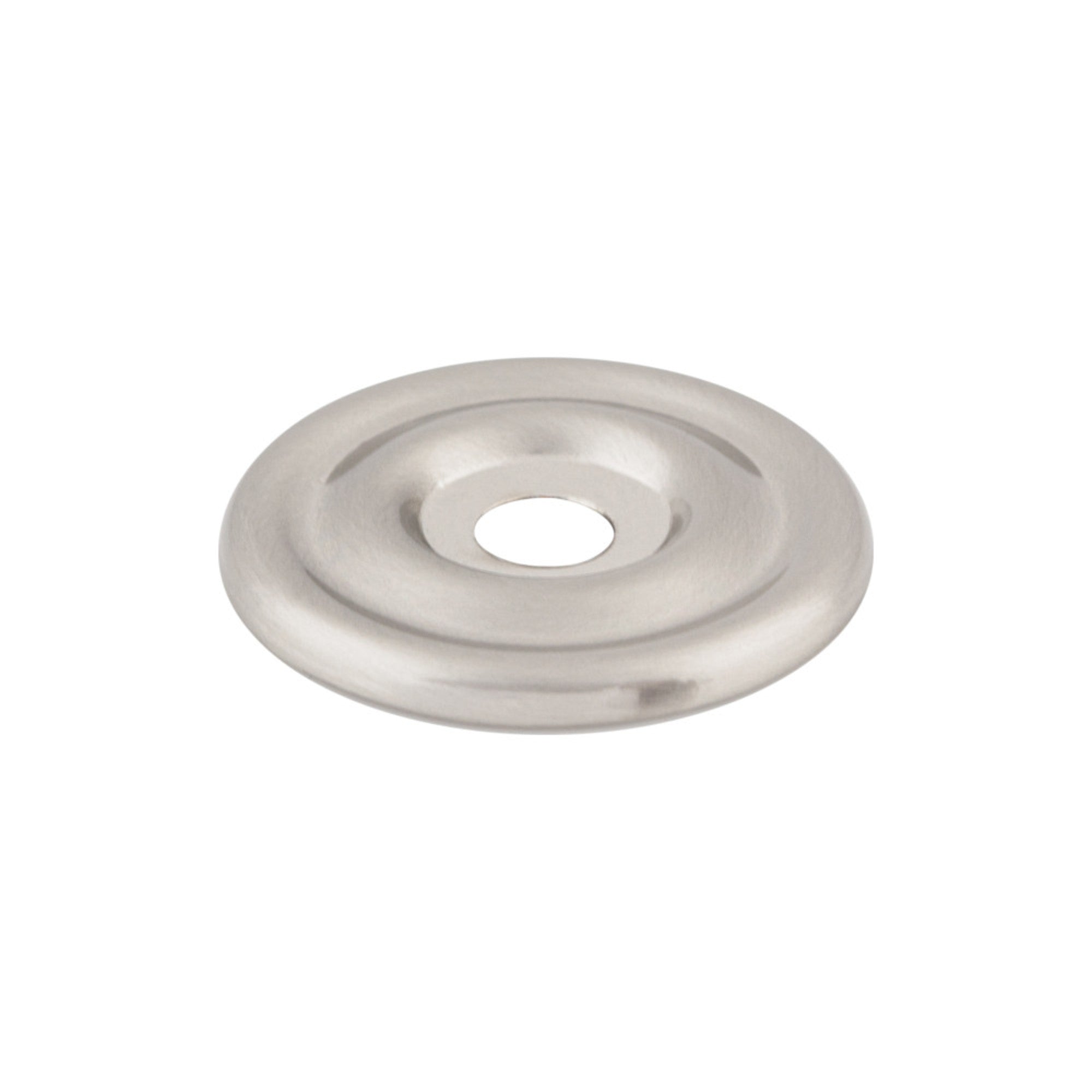 Brixton Knob Backplate - Brushed Satin Nickel