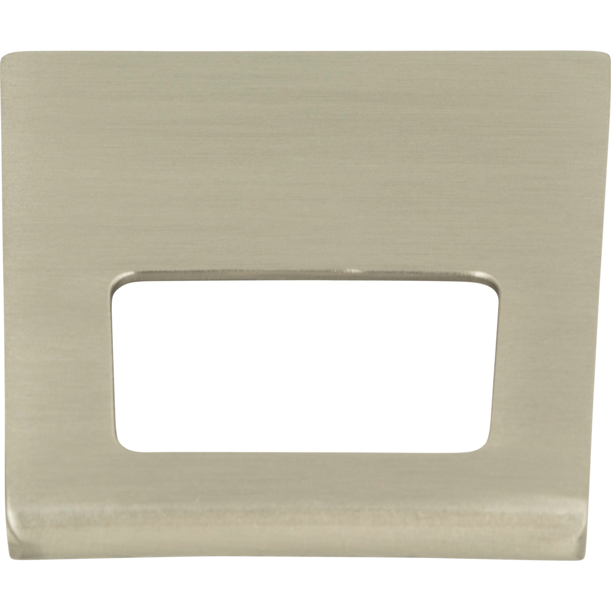 Mid Century Finger Pull - Brushed Nickel