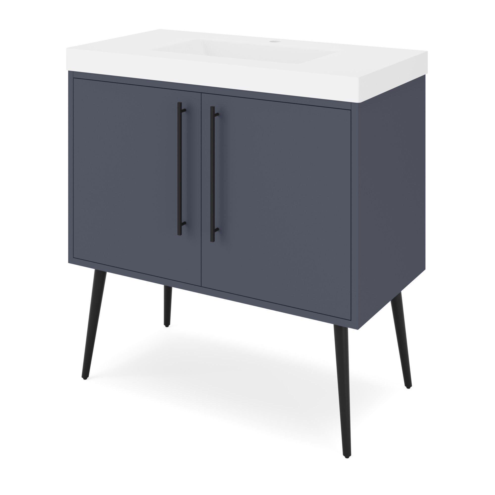 36" Tempest Vanity – Blue Steel