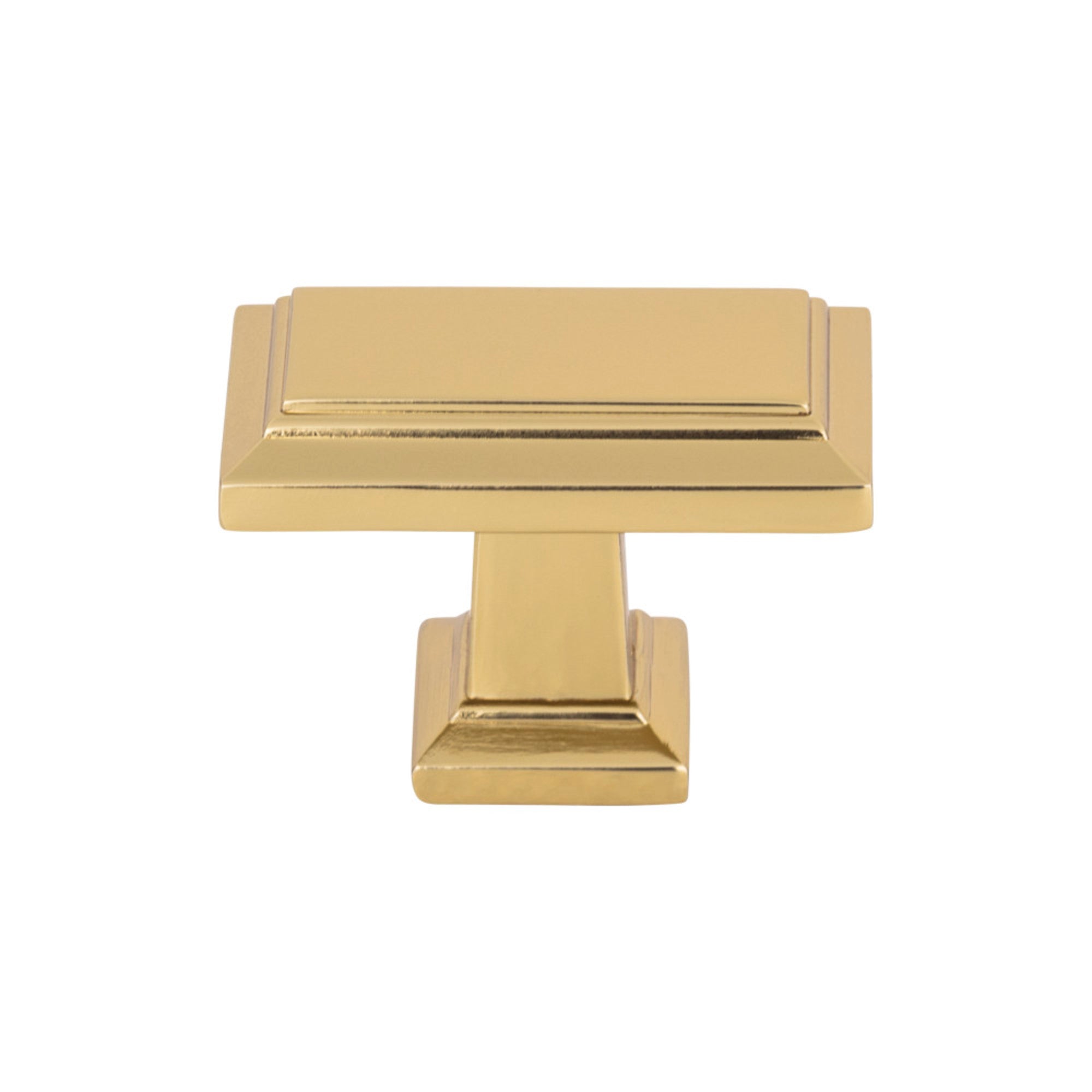 Sutton Place Rectangle Knob - French Gold