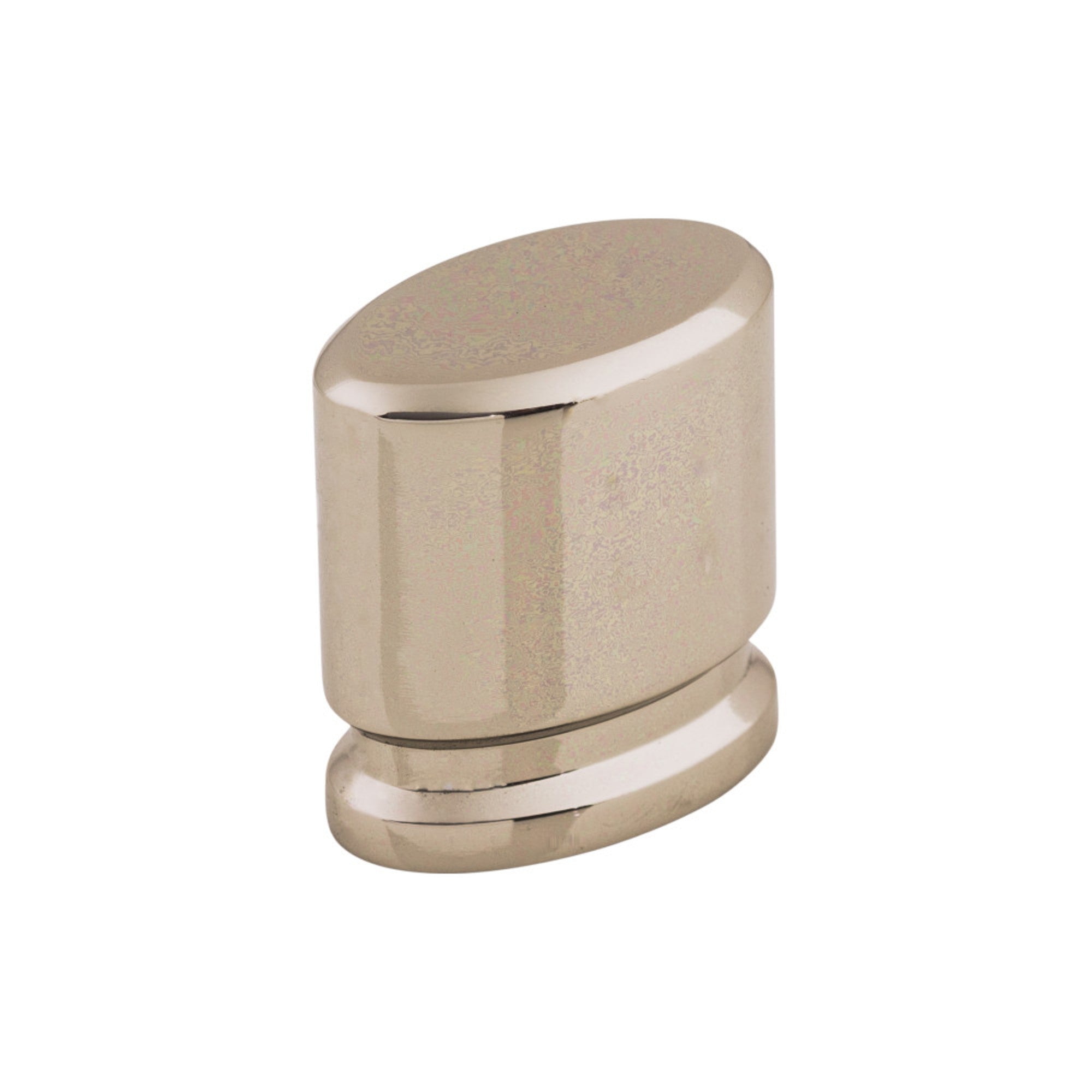 Oval 1 1/8" Length Oval Knob - Polished Nickel