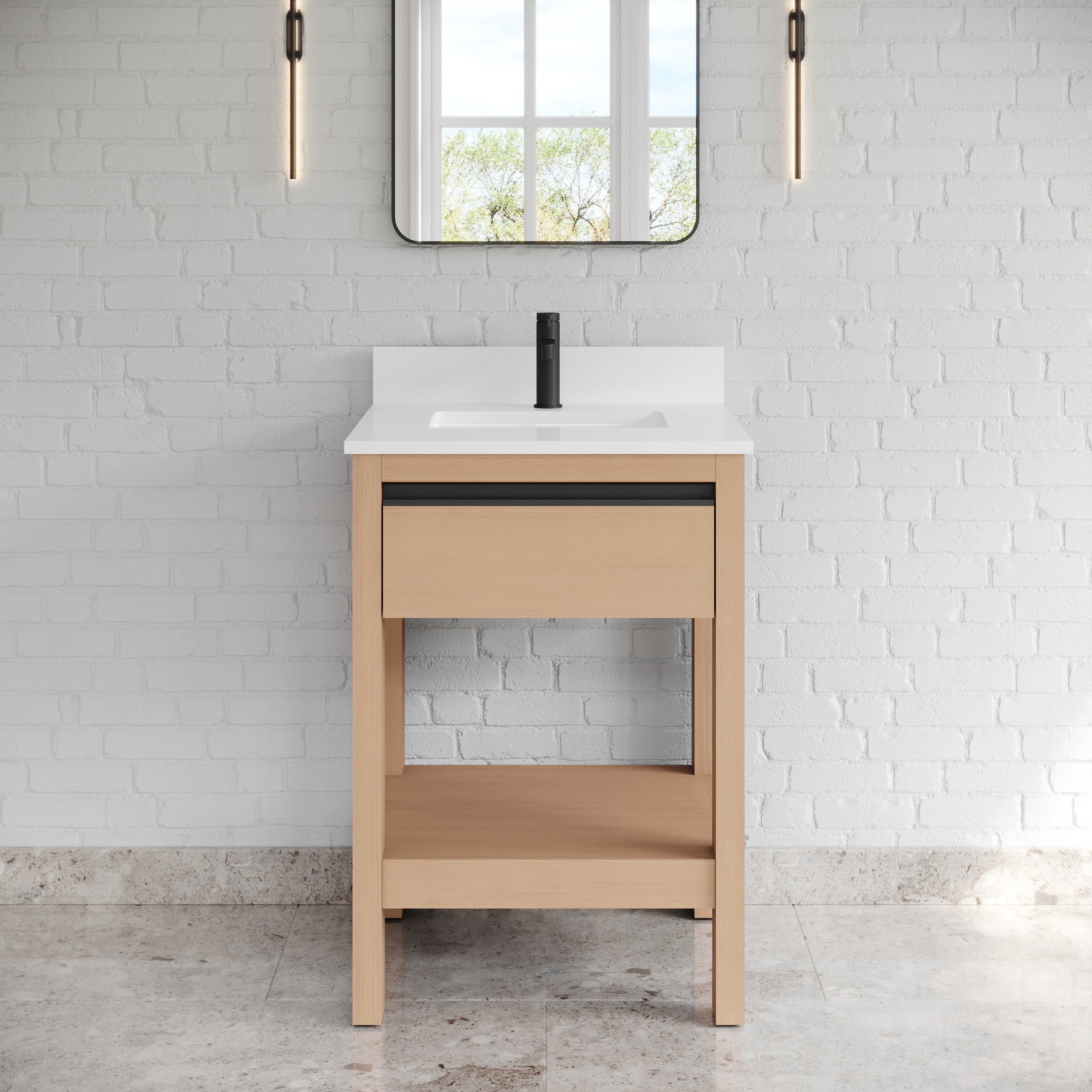 24" Jubilee Vanity – Natural Oak