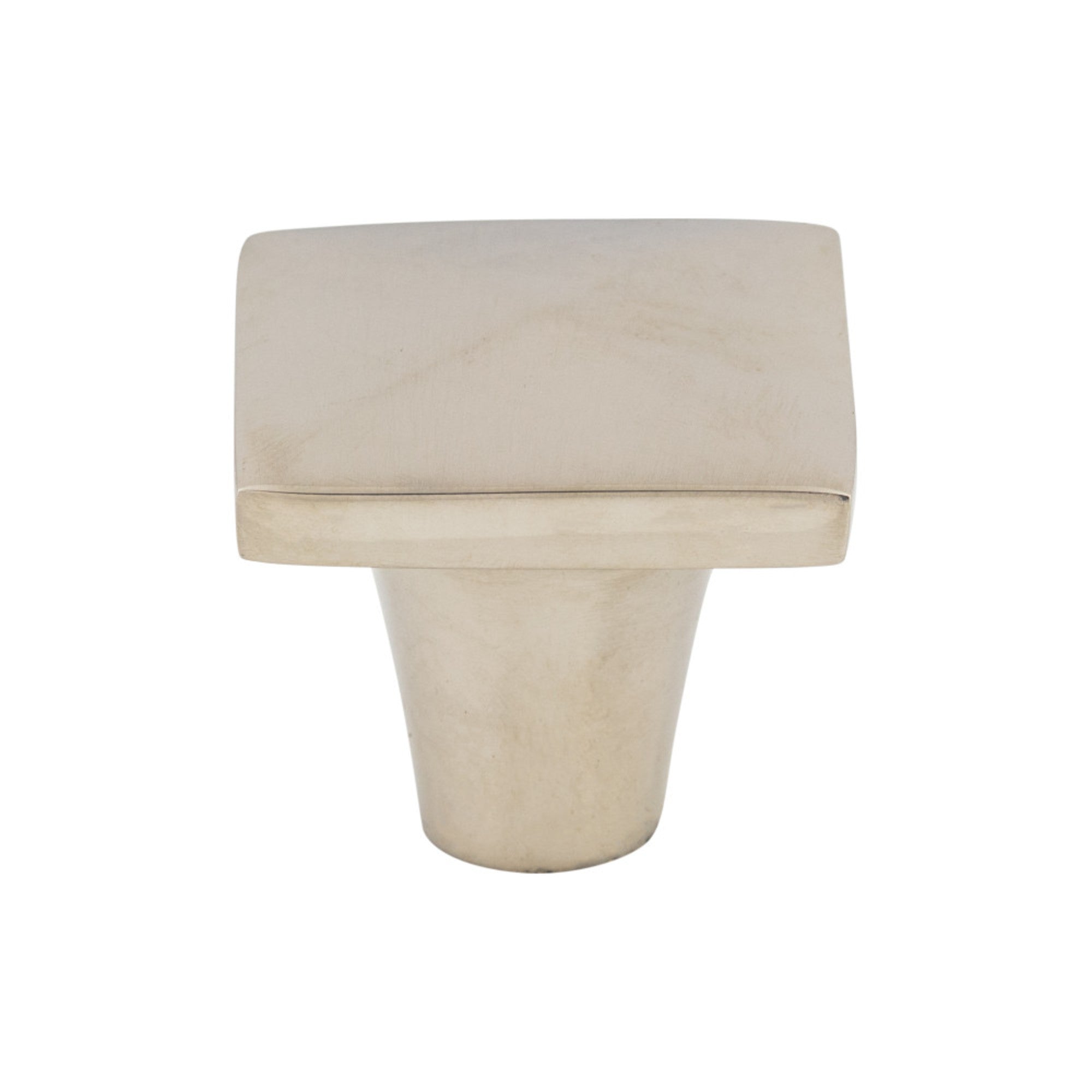 Aspen II 1 1/4" Length Square Knob - Polished Nickel