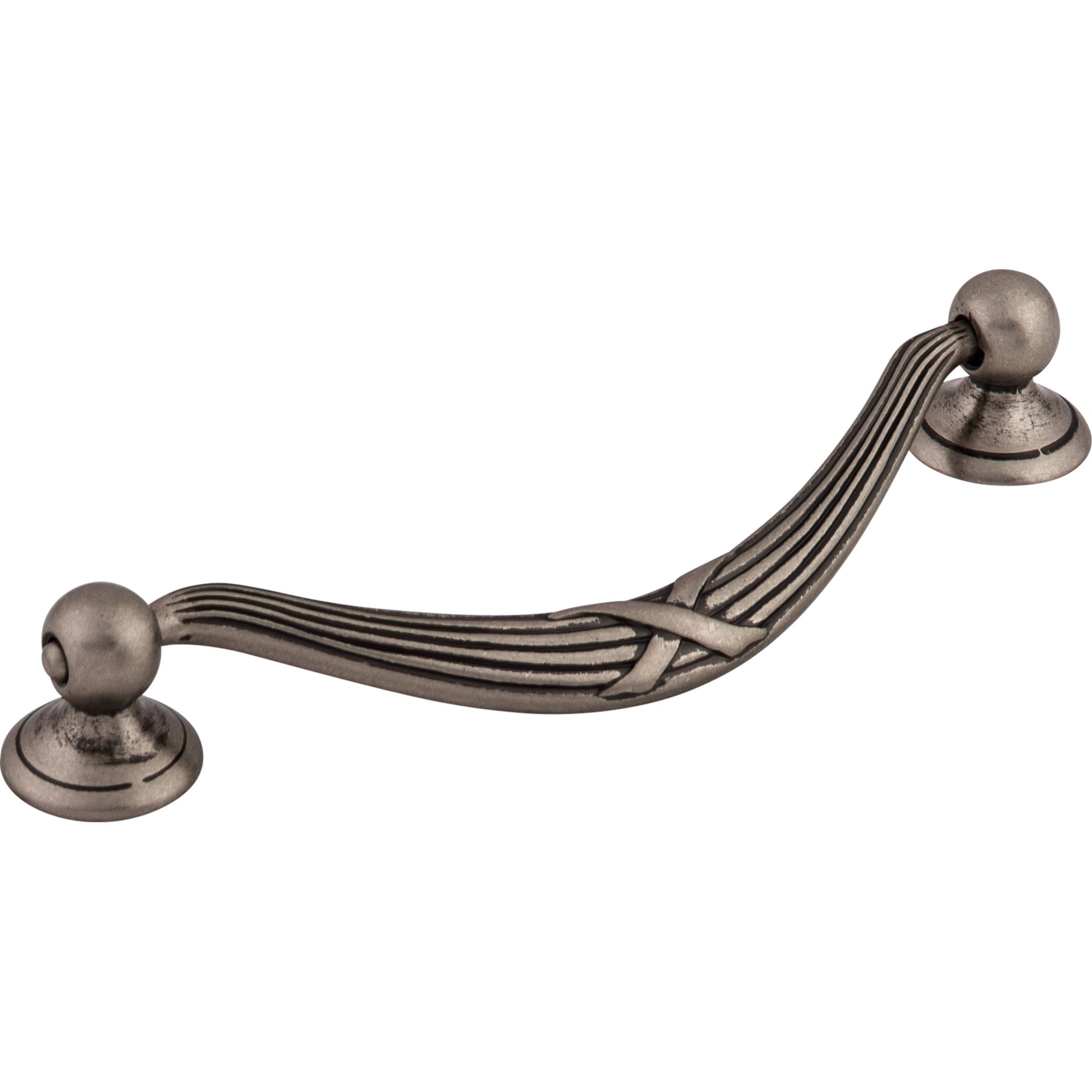 Ribbon & Reed 5 1/16" Center to Center Drop Handle - Pewter Antique