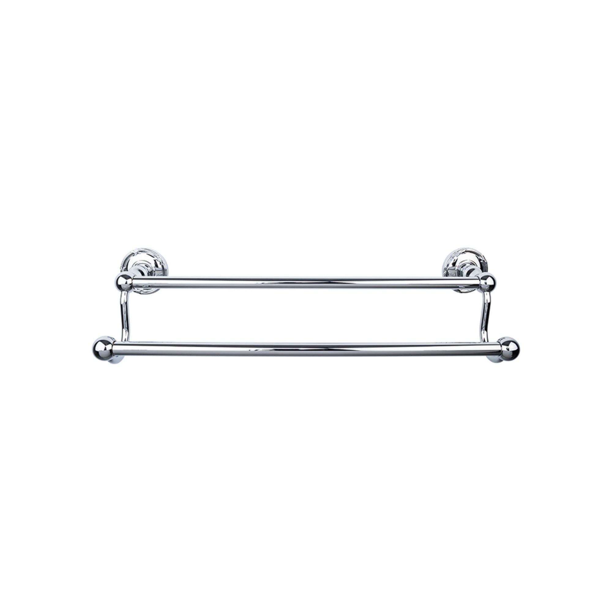 TOP BATH (R) Edwardian Bath Double 32 1/2" Wall Mounted  Towel Bar - Polished Chrome