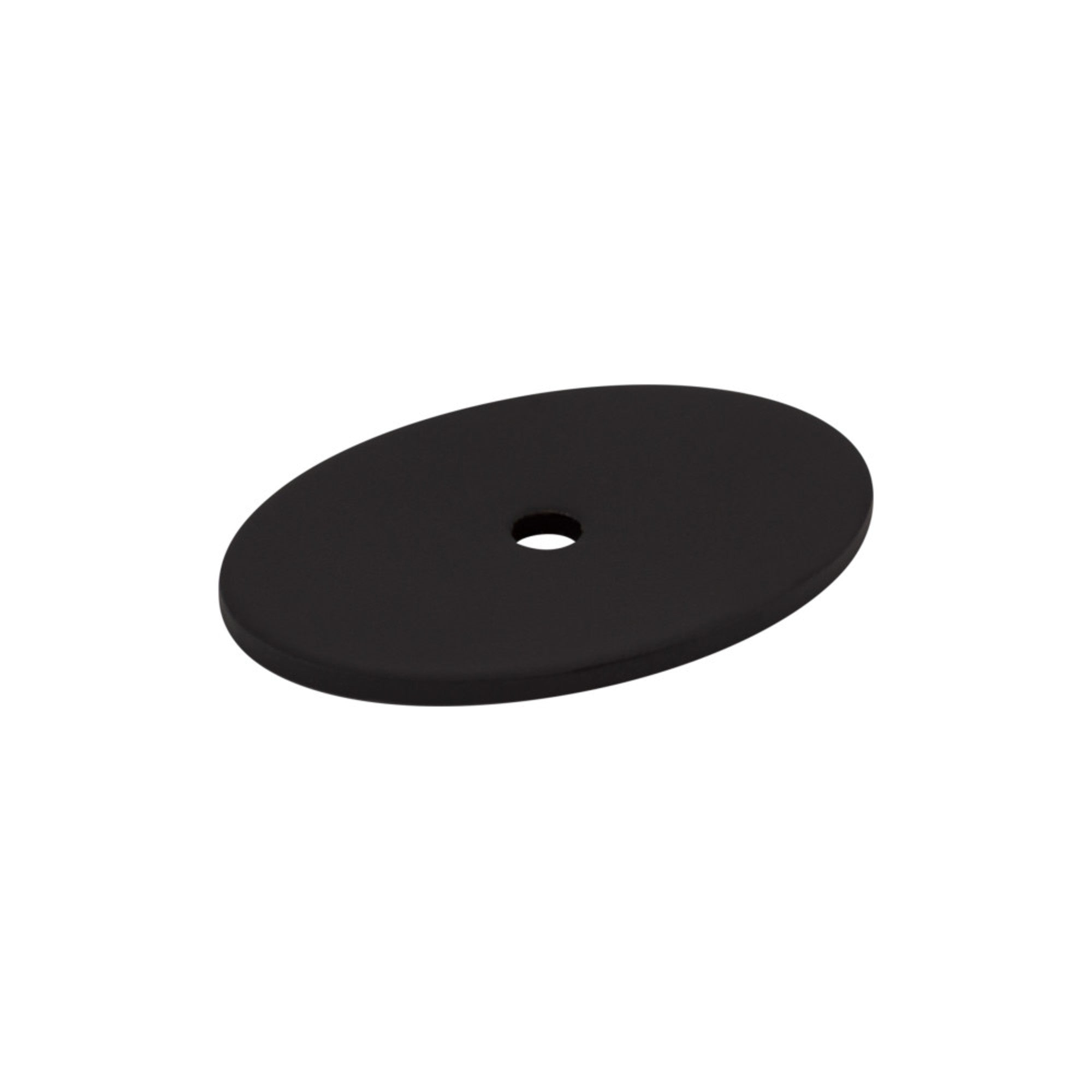 Oval Knob Backplate - Flat Black