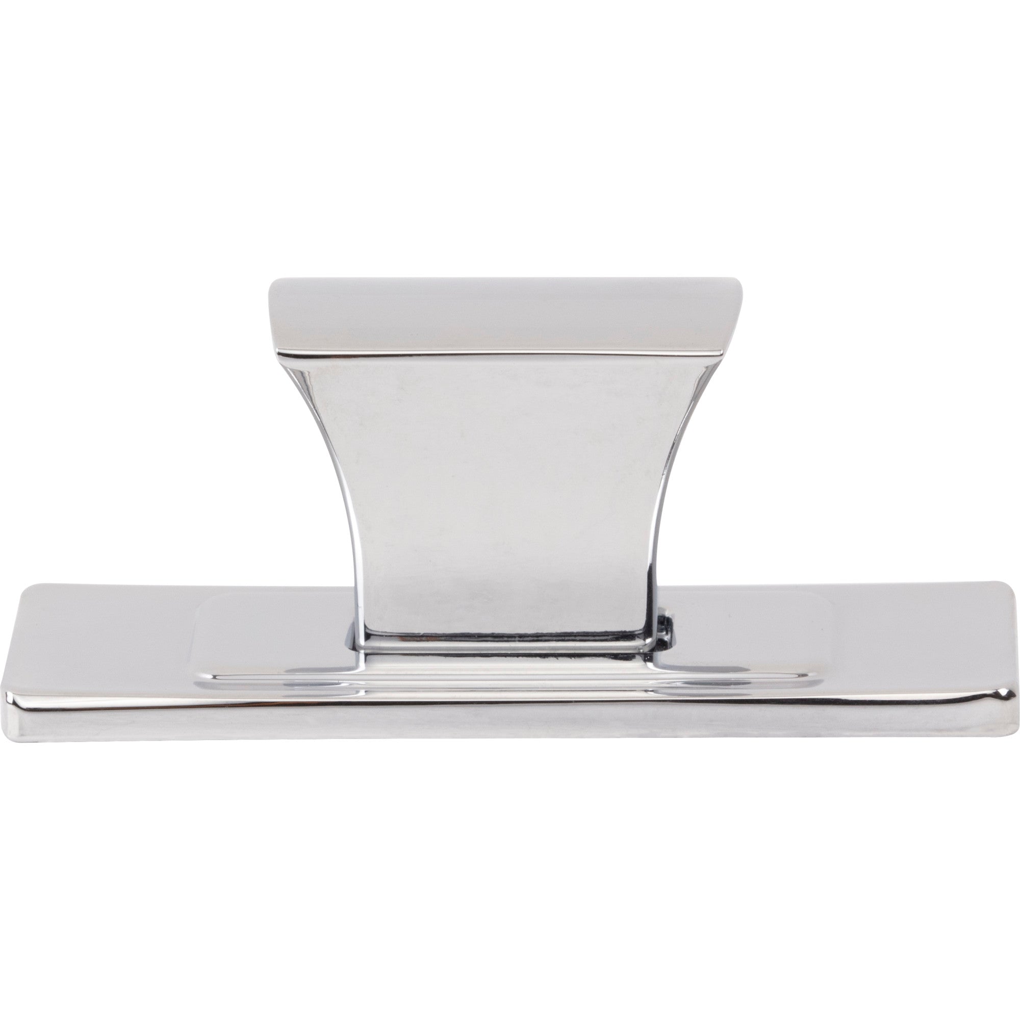 Zander Rectangle Knob - Polished Chrome
