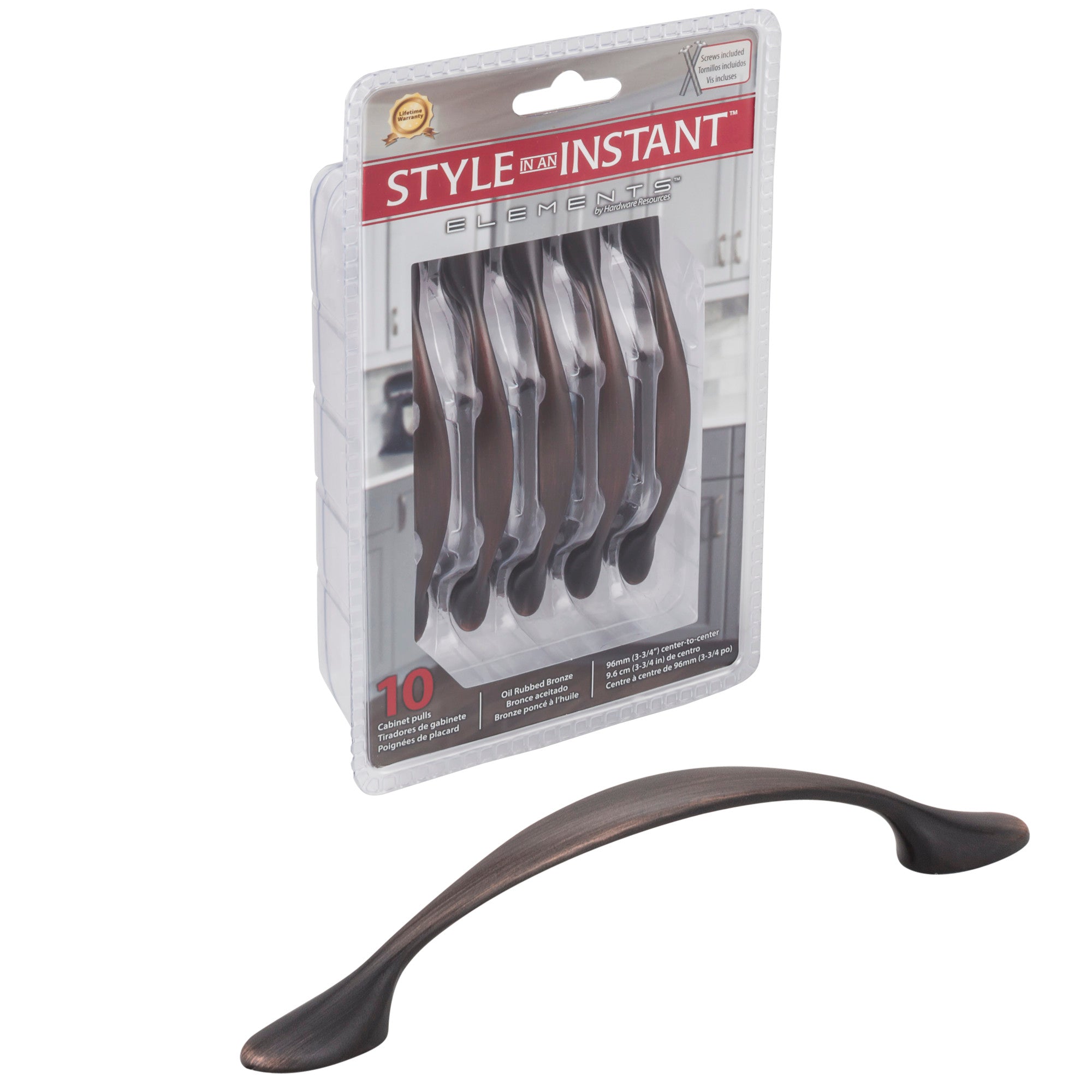 Retail Pack Hardware 96 mm Center-to-Center Bar Pull