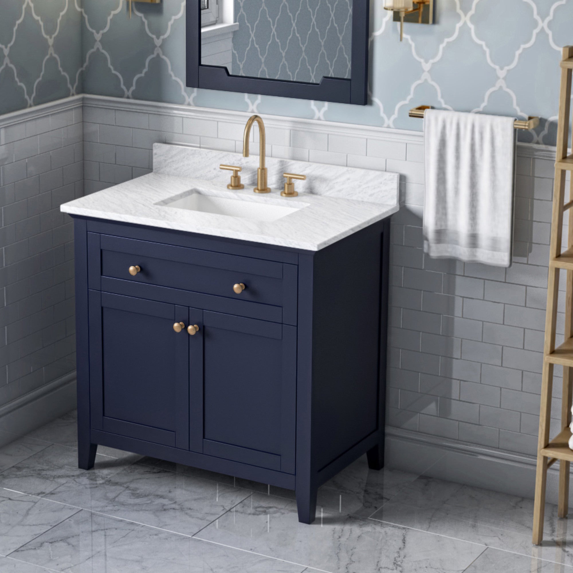 36" Chatham Vanity – Hale Blue