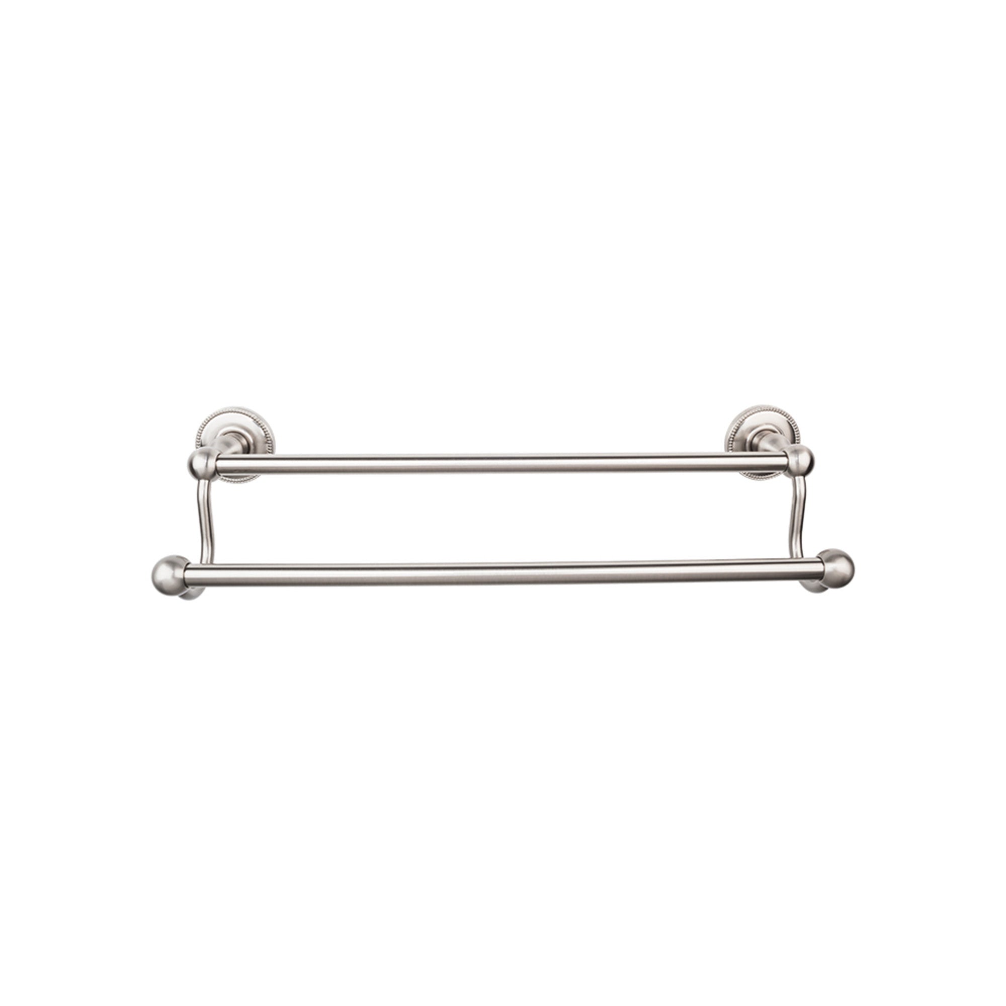 TOP BATH (R) Edwardian Bath Double 26 1/2" Wall Mounted  Towel Bar - Brushed Satin Nickel