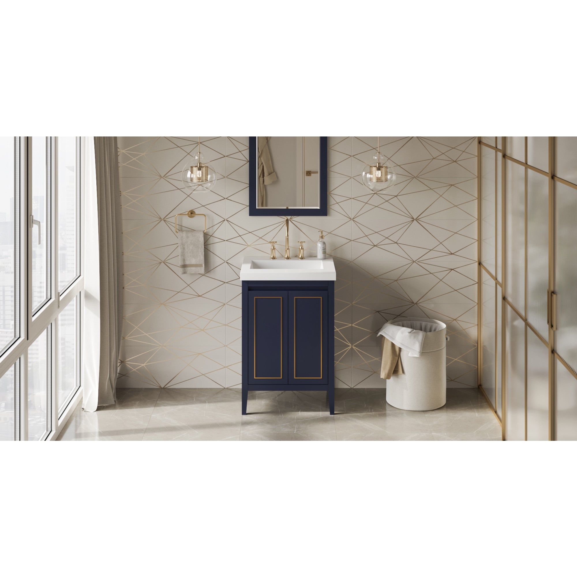 24" Percival Vanity – Hale Blue