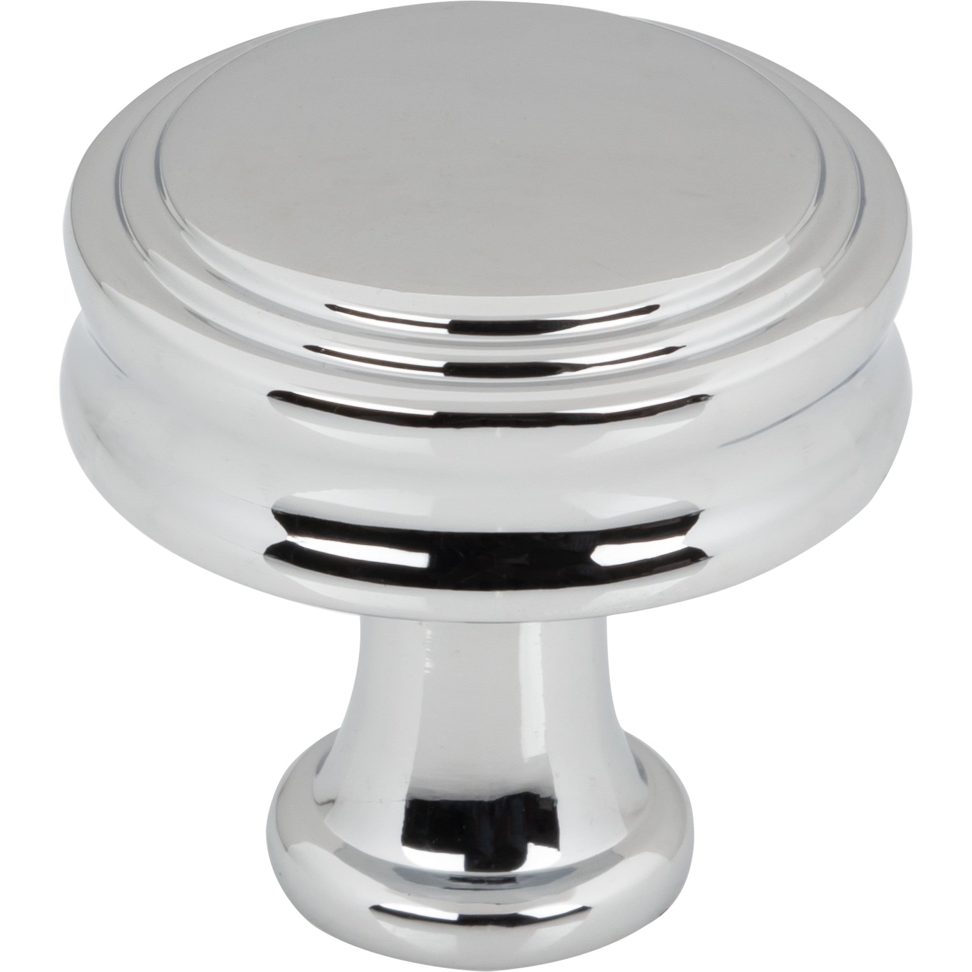Coddington 1 1/4" Length Round Knob - Polished Chrome