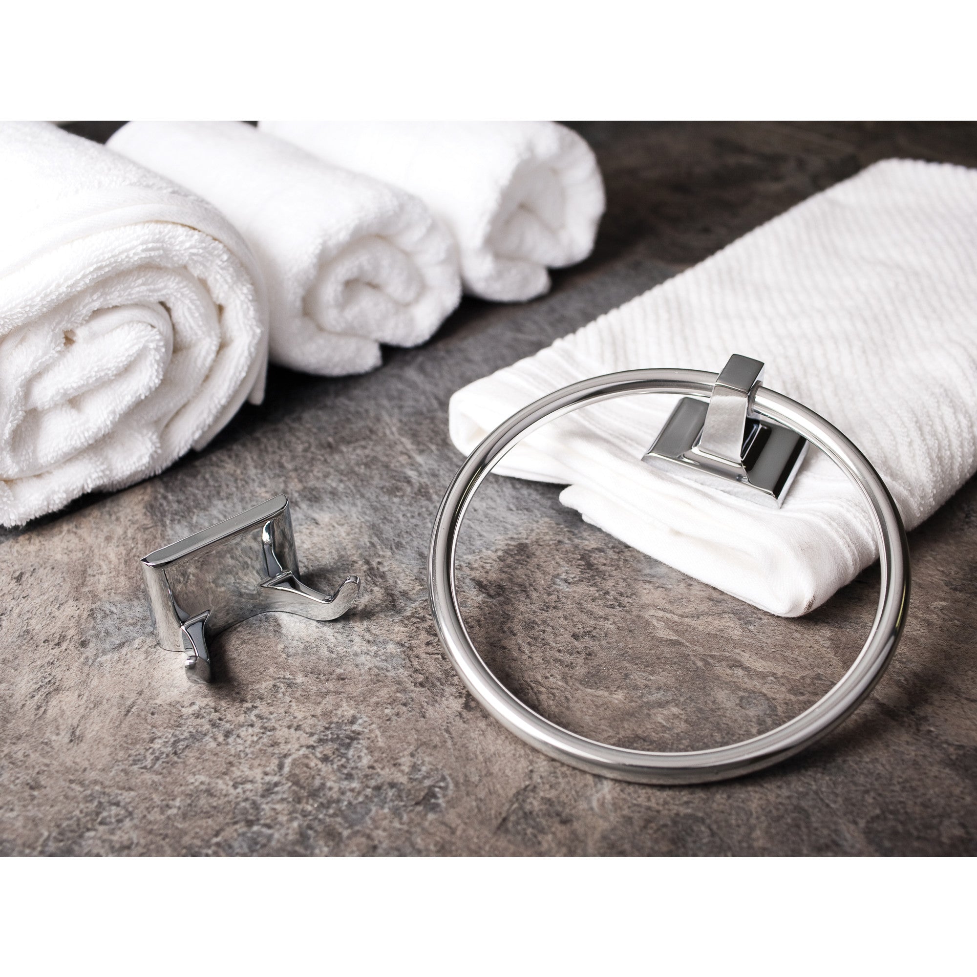 Bridgeport Polished Chrome 24" Single Towel Bar - Retail Packaged