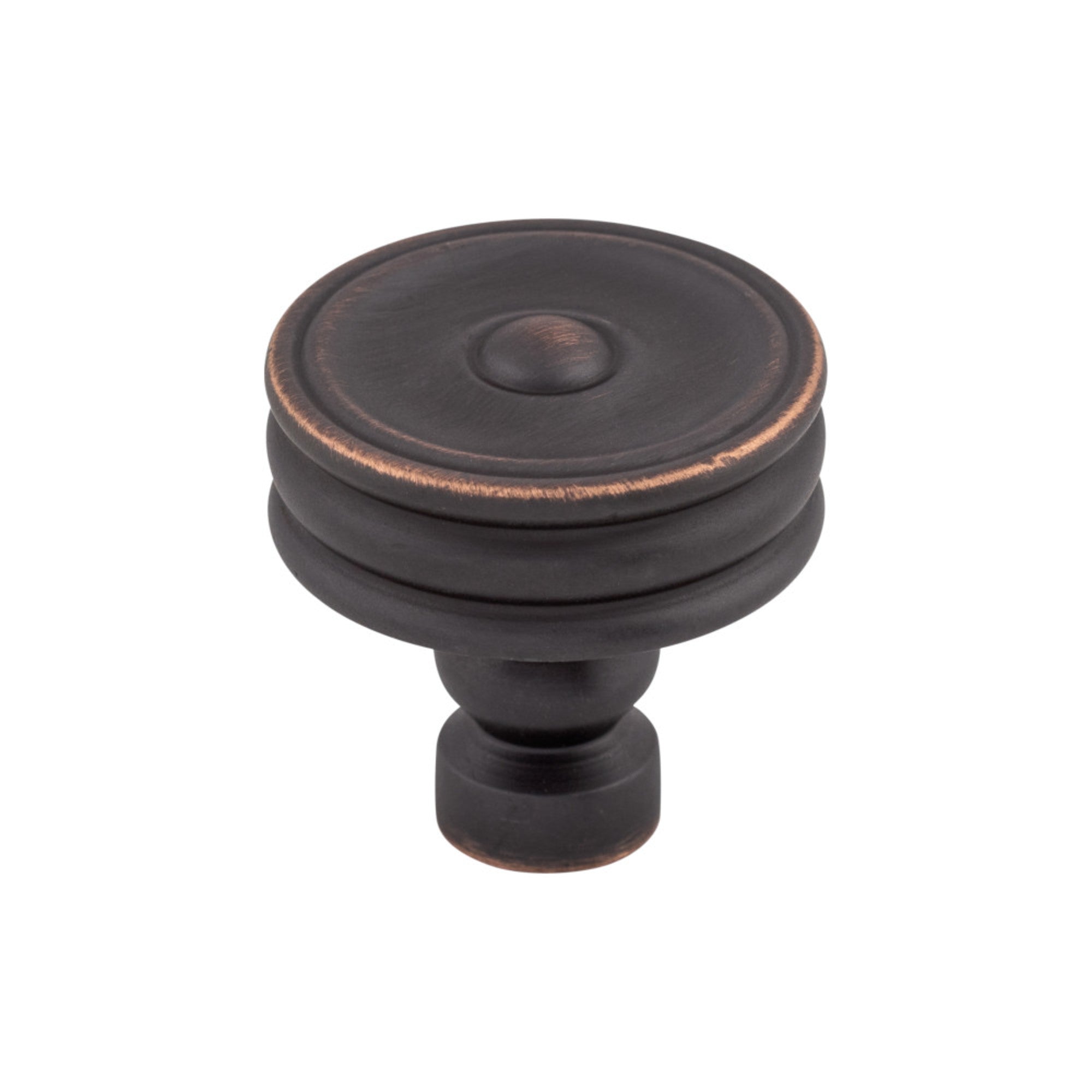 Brixton Ridged 1 1/4" Diameter Round Knob - Umbrio