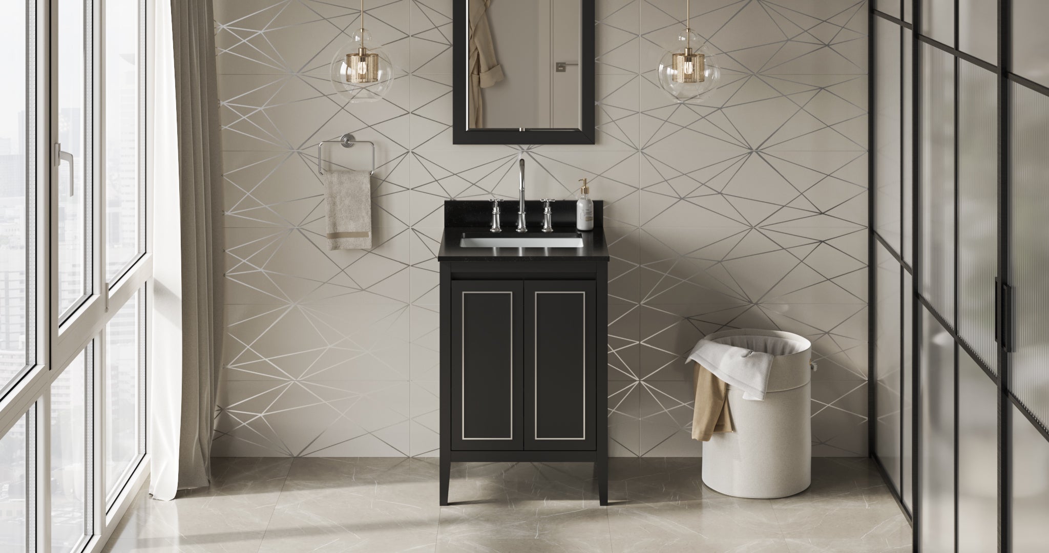 24" Percival Vanity – Black