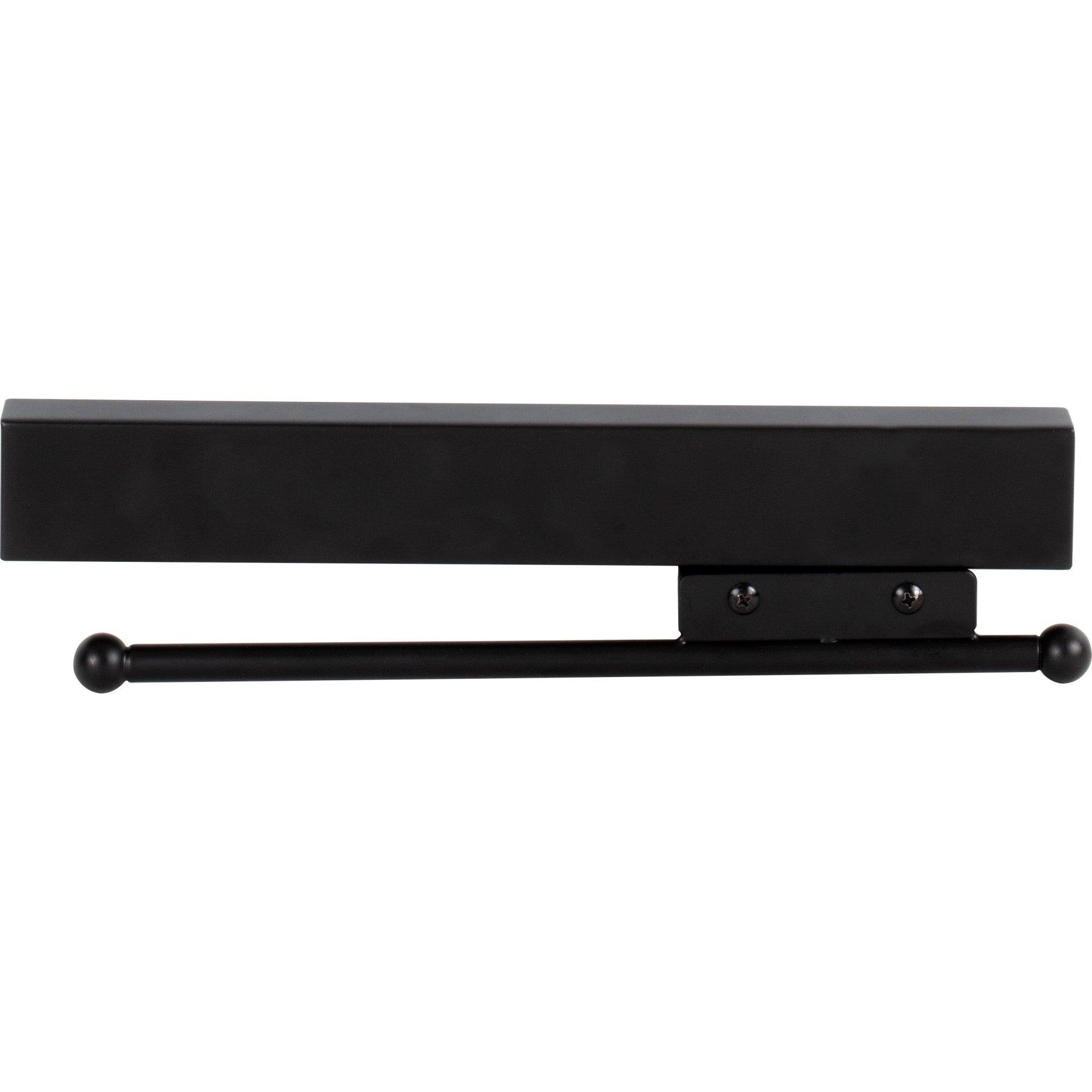 Matte Black 12" Sliding Valet Rod