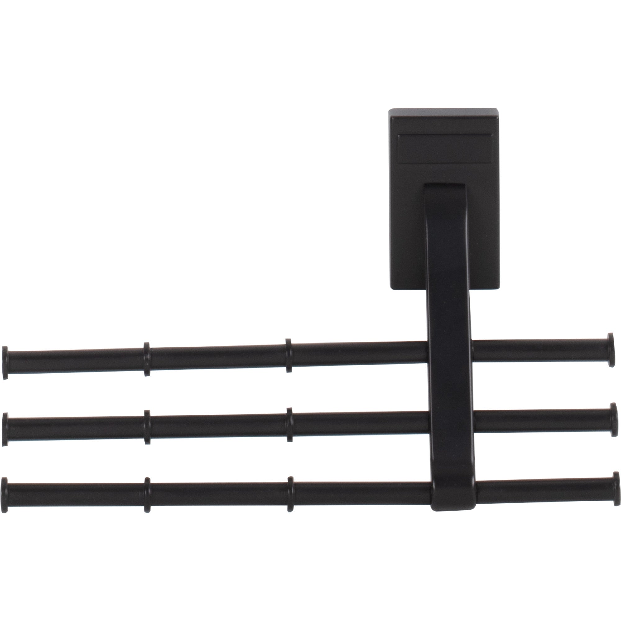 Matte Black Tri-Level Tie Organizer