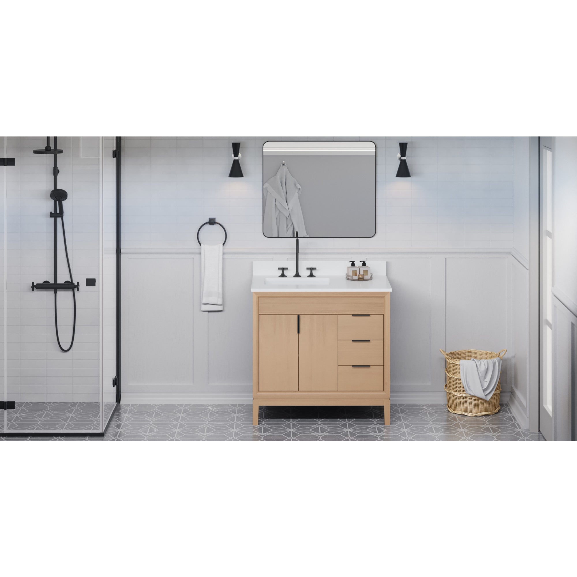 36" Theodora Vanity – Natural Oak