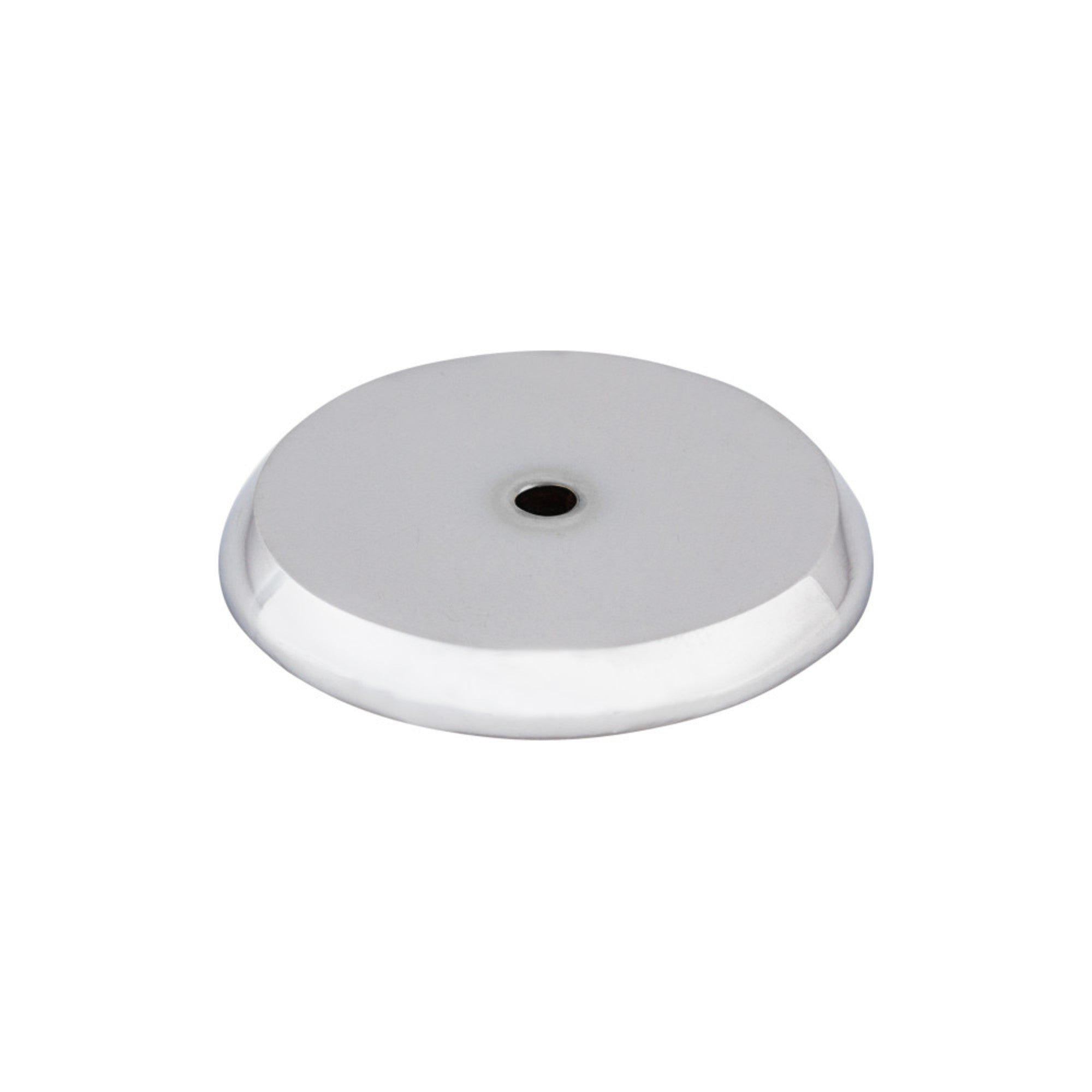 Aspen II Round Knob Backplate - Polished Chrome