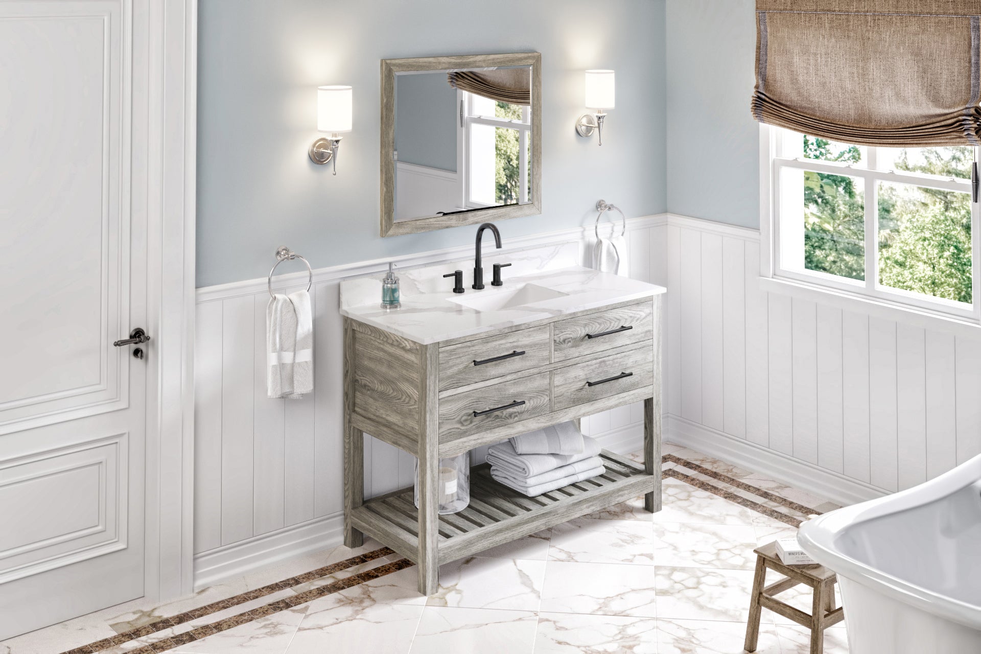 48" Wavecrest Vanity – Weathered Grey