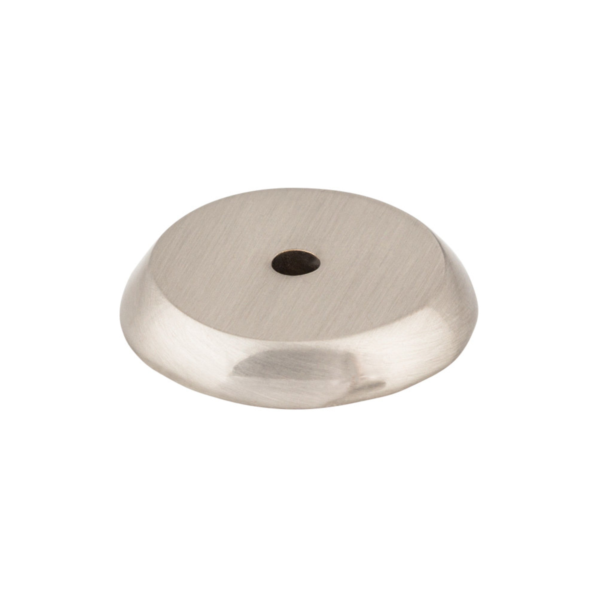 Aspen II Round Knob Backplate - Brushed Satin Nickel