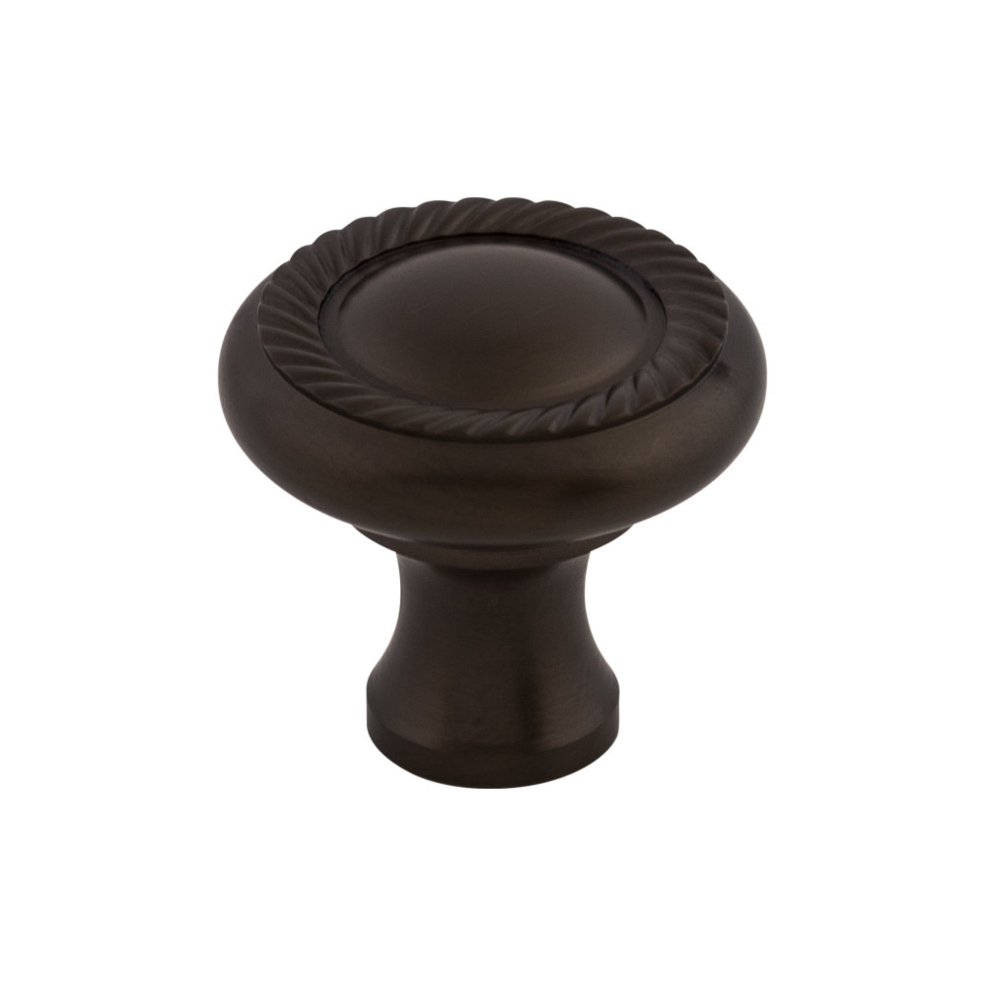 Swirl Cut Round Knob - Oil Rubbed Bronze