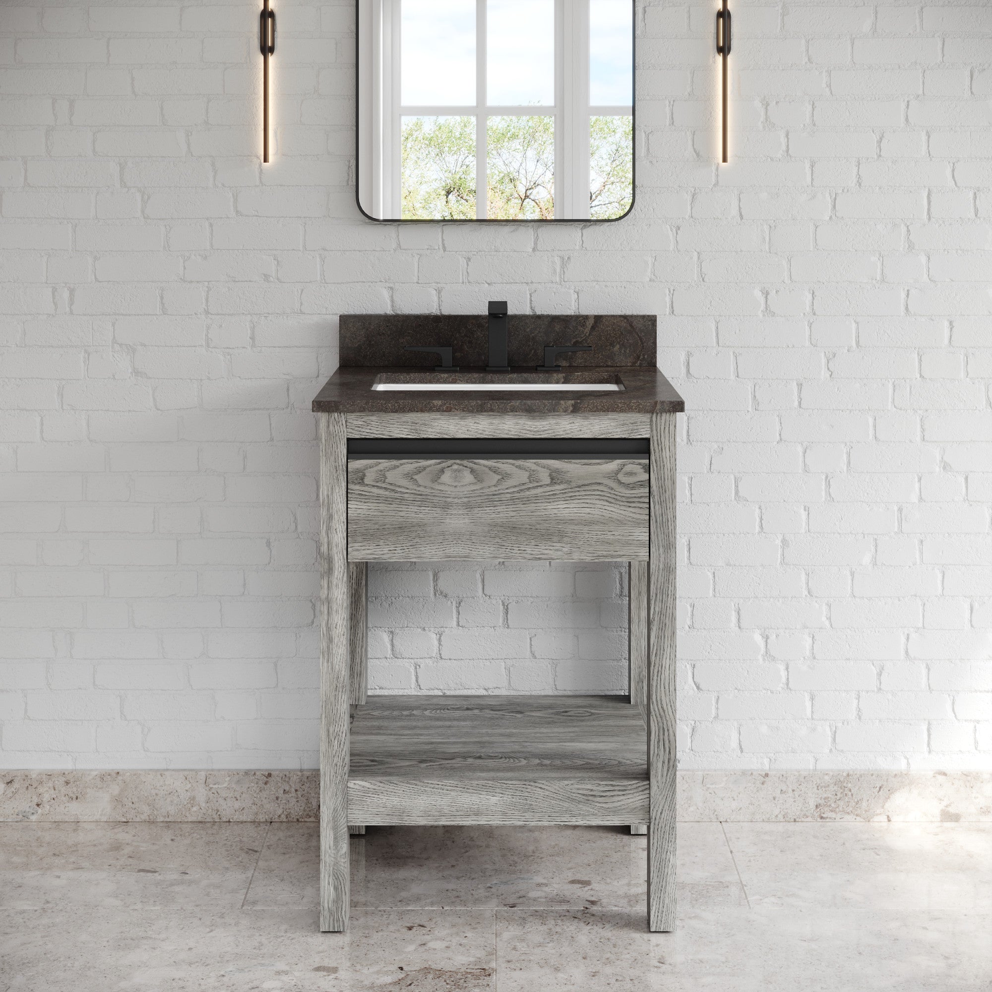 24" Jubilee Vanity – Weathered Grey
