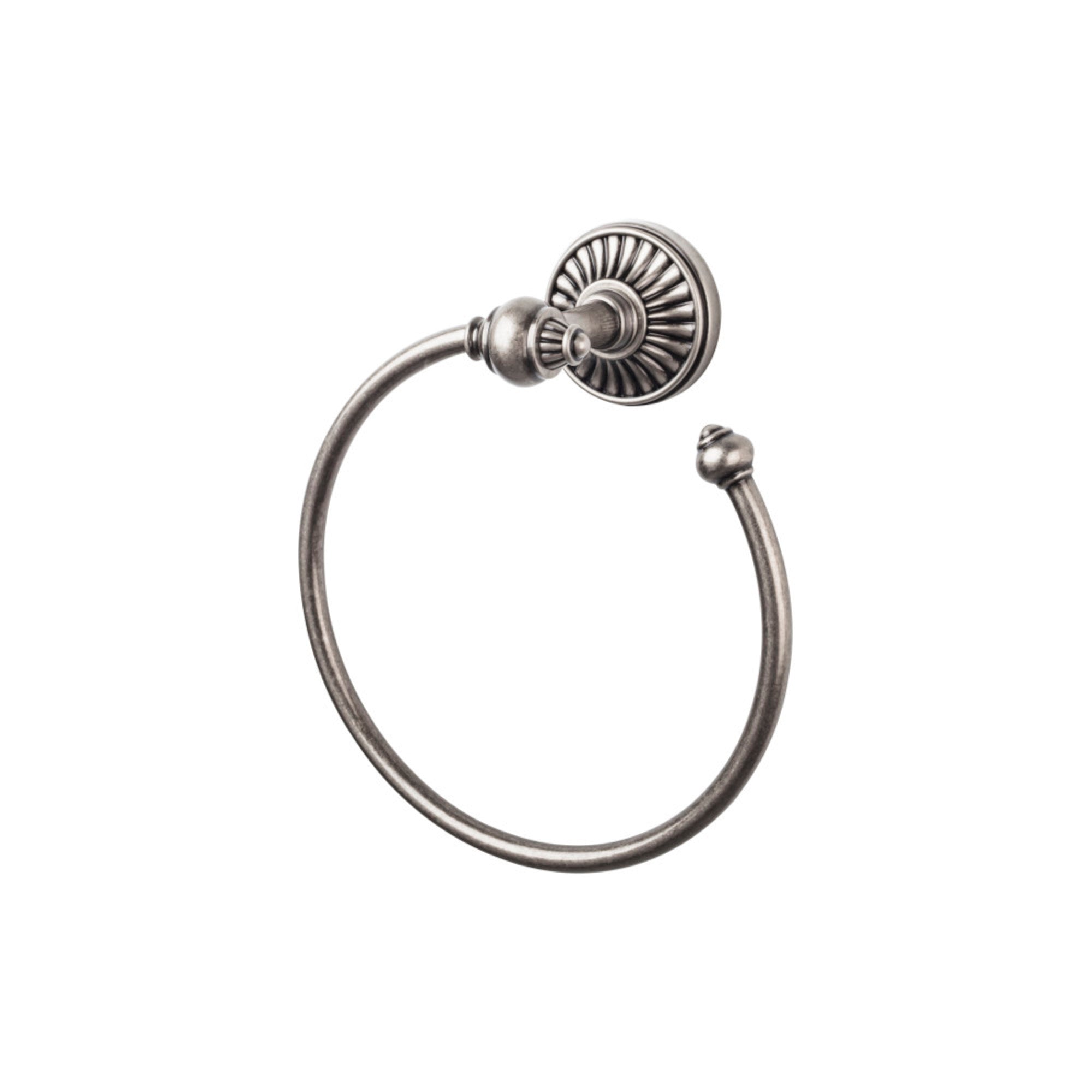 TOP BATH (R) Tuscany Bath  Towel Ring - Pewter Antique