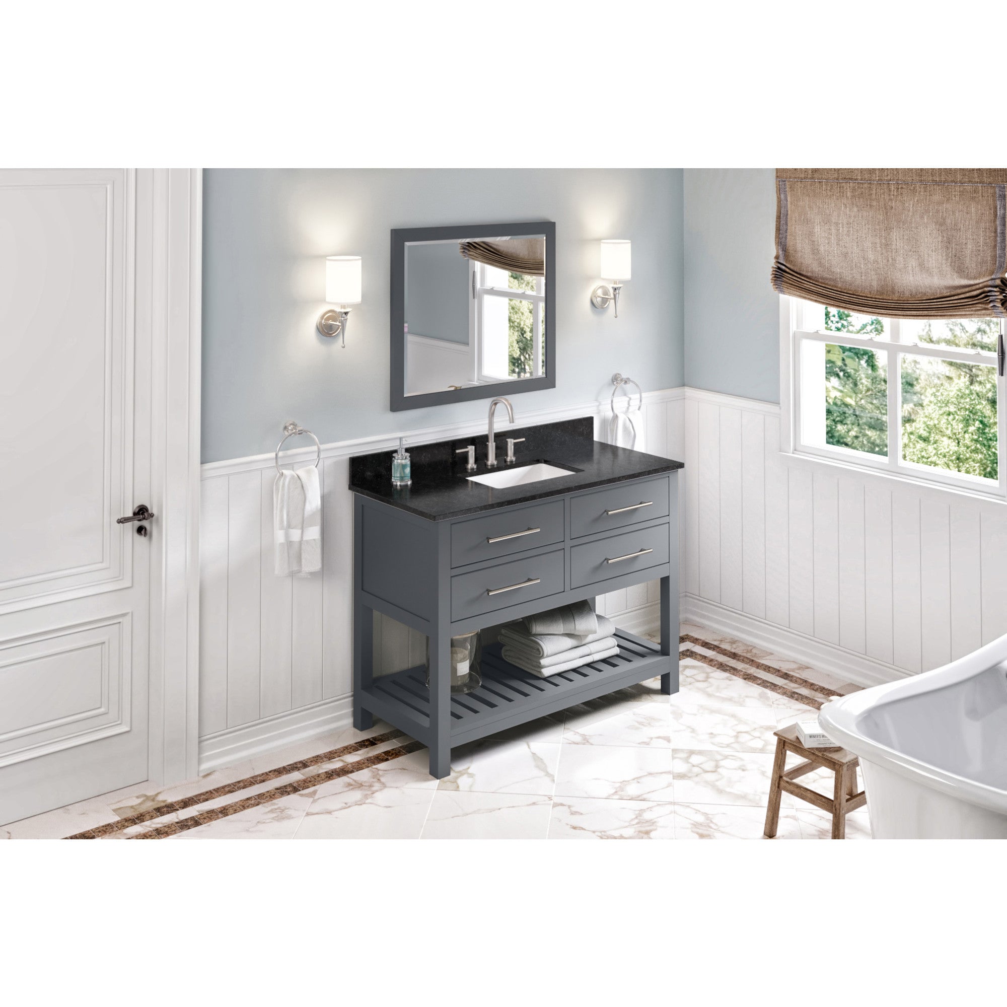 48" Wavecrest Vanity – Grey