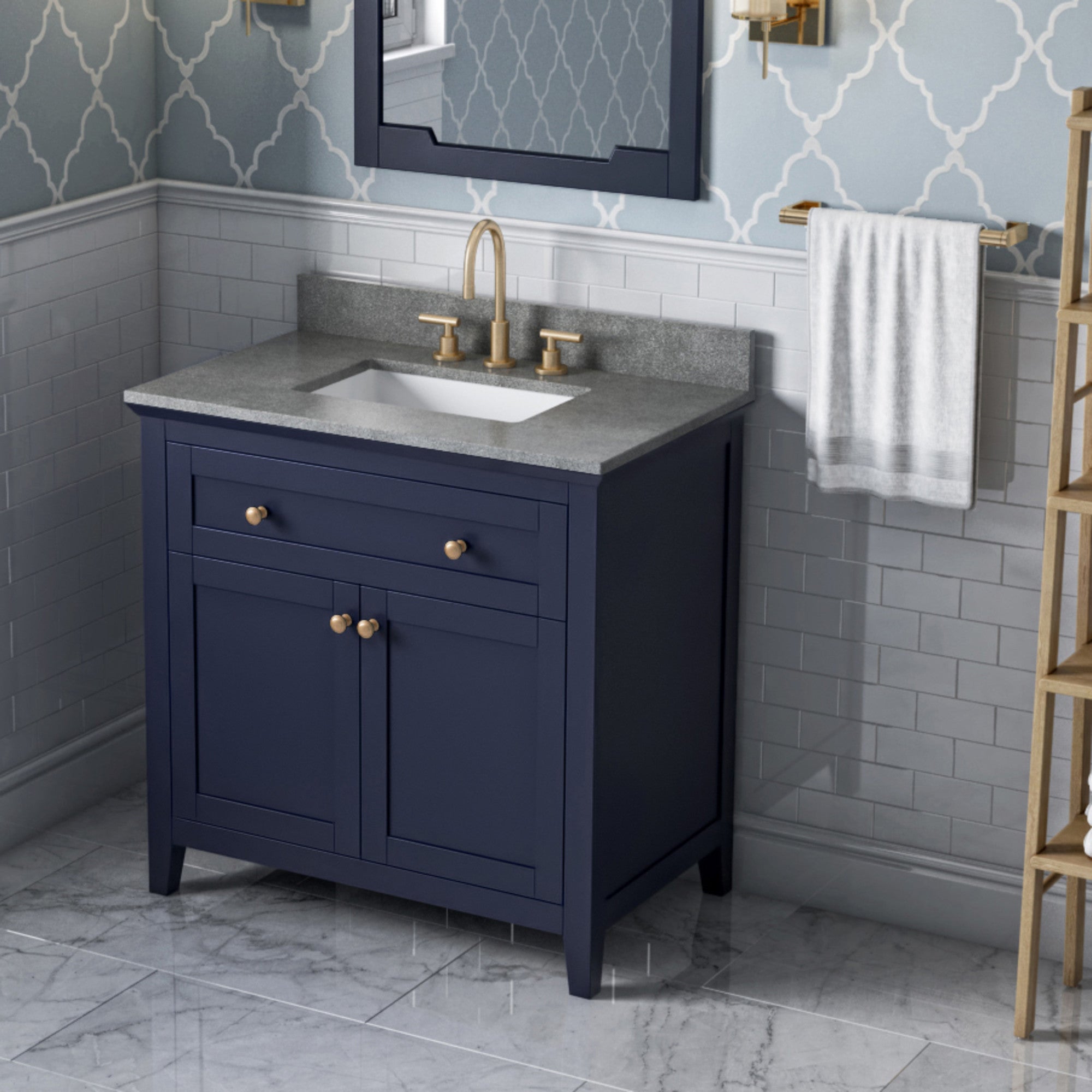 36" Chatham Vanity – Hale Blue